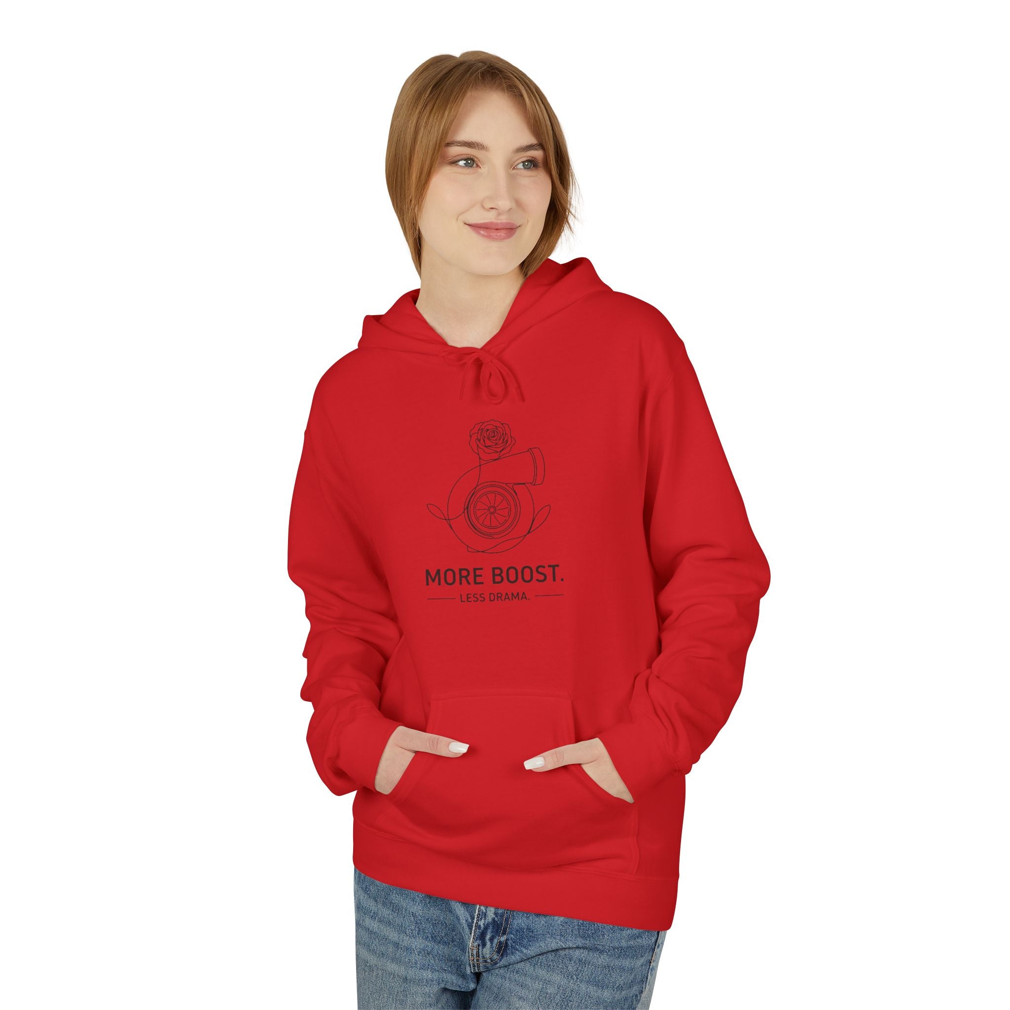 Women's Midweight Softsyle Fleece Hoodie — More Boost. Less Drama.