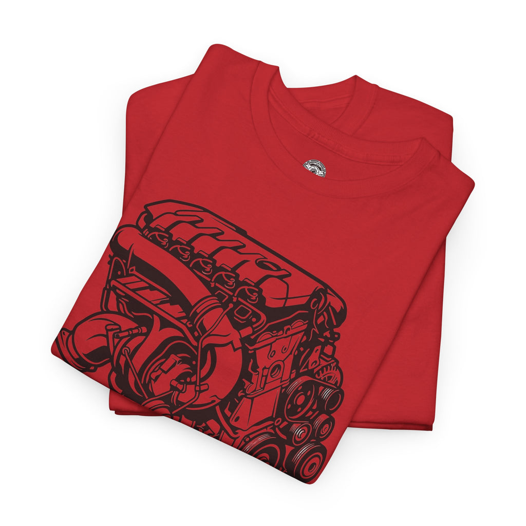 Unisex Heavy Cotton Tee — Engine Illustration (DAZA)