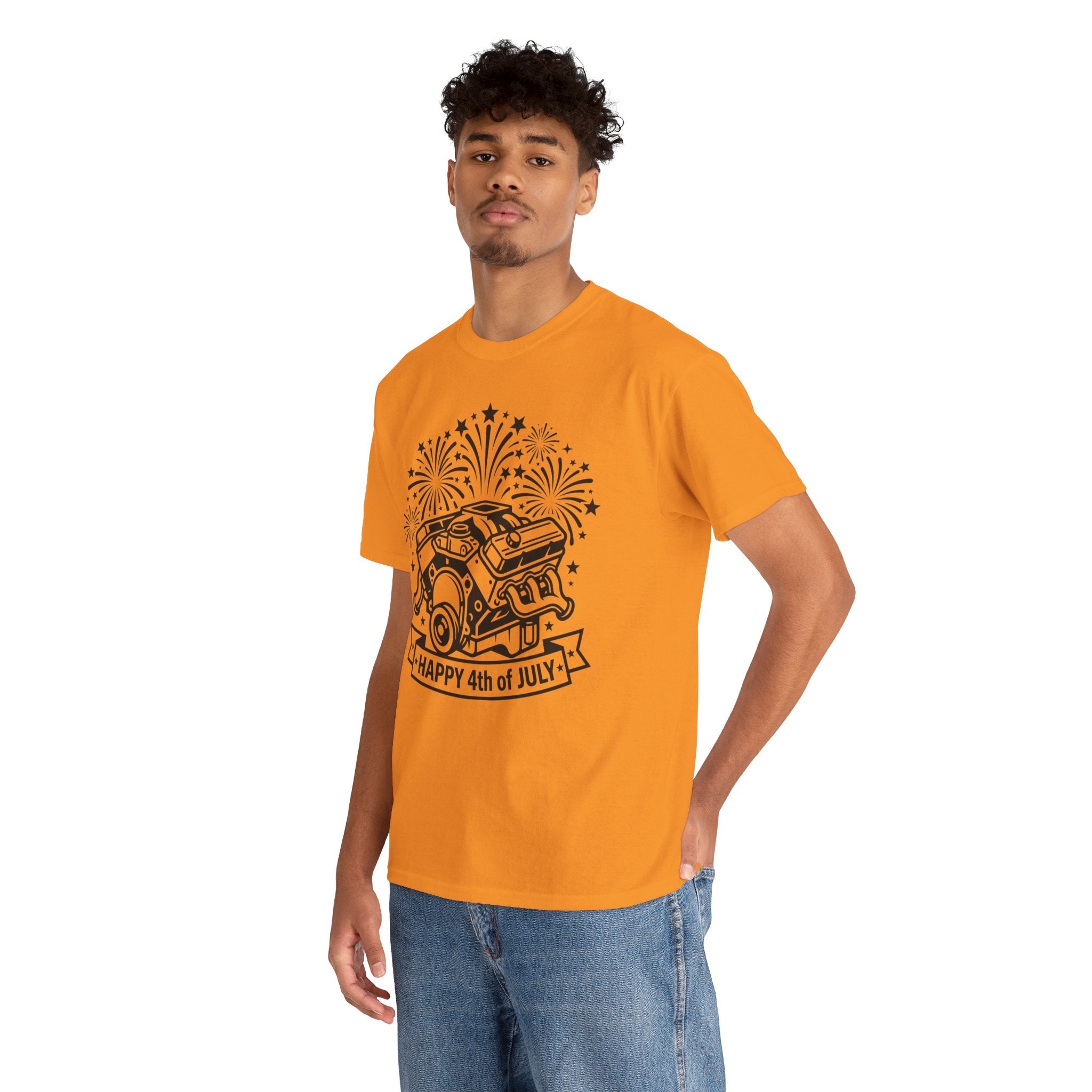 Unisex Heavy Cotton Tee — V8/Fireworks