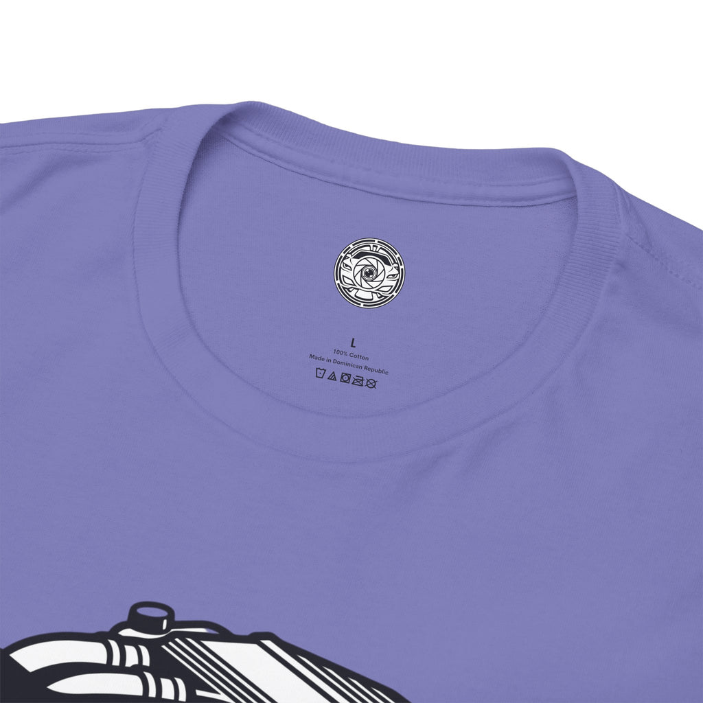 Unisex Heavy Cotton Tee — Engine Illustration (S58)