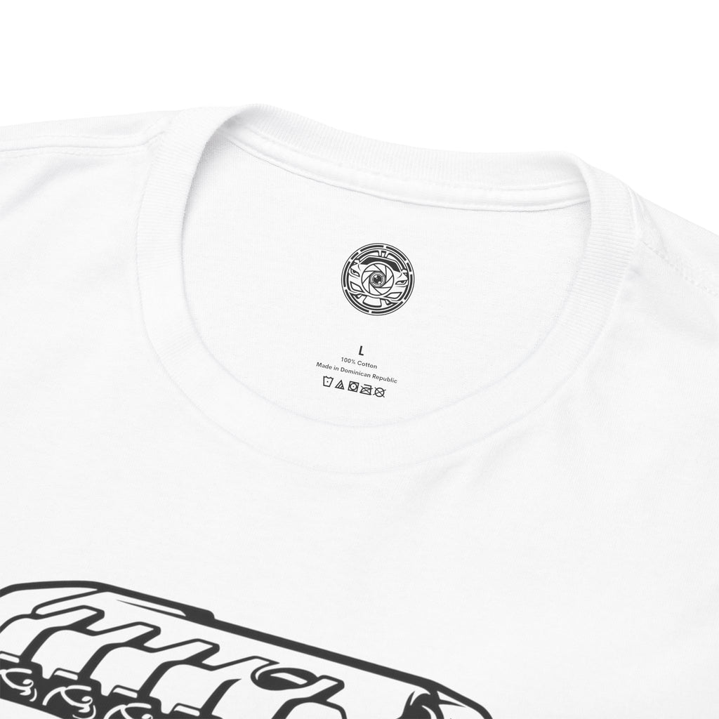 Unisex Heavy Cotton Tee — Engine Illustration (DAZA)