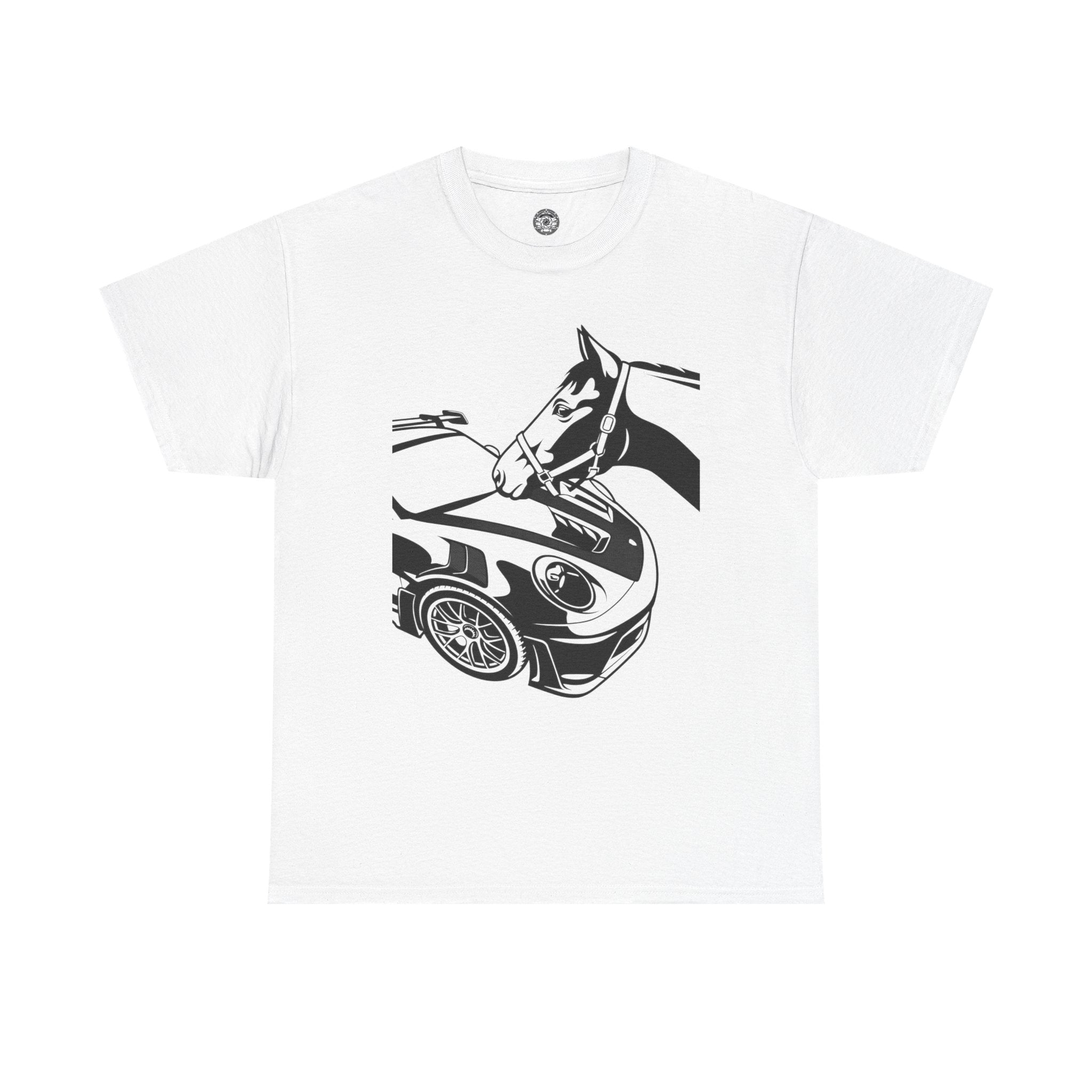 Unisex Heavy Cotton Tee — 992 vs Horse (Viral Video)