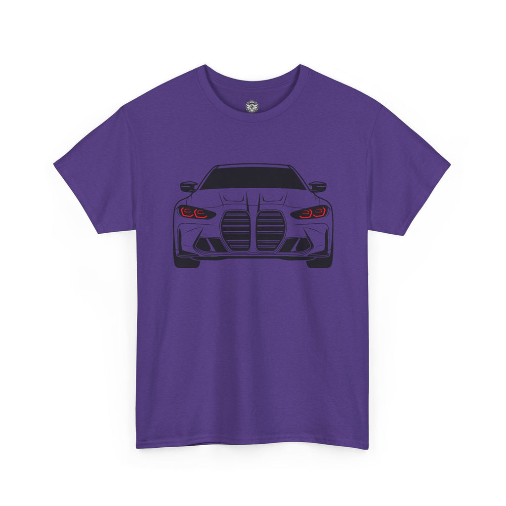 Unisex Heavy Cotton Tee — G80 Illuminated Headlights (Red)
