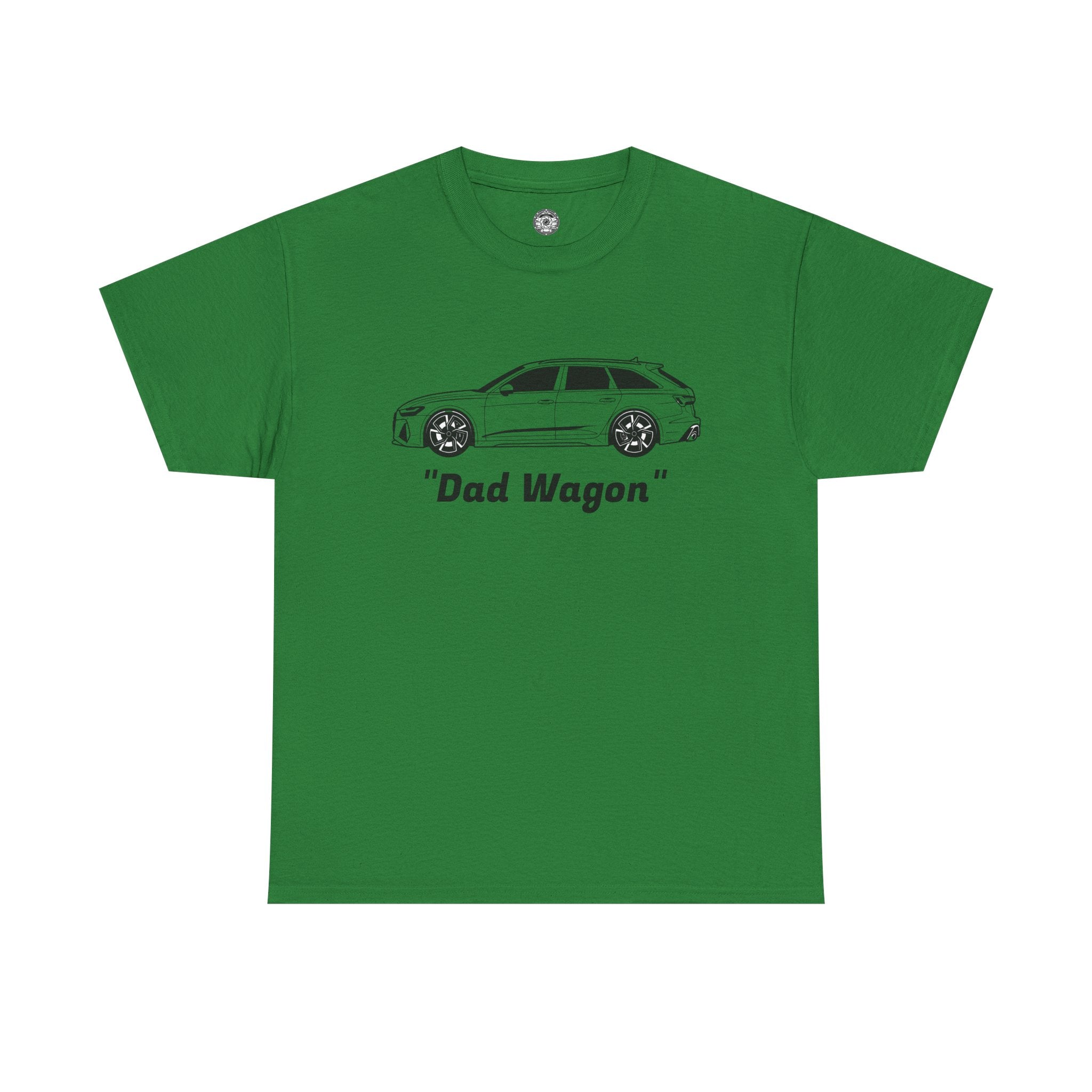 Unisex Heavy Cotton Tee — Twin-Turbo V8 "Dad Wagon"