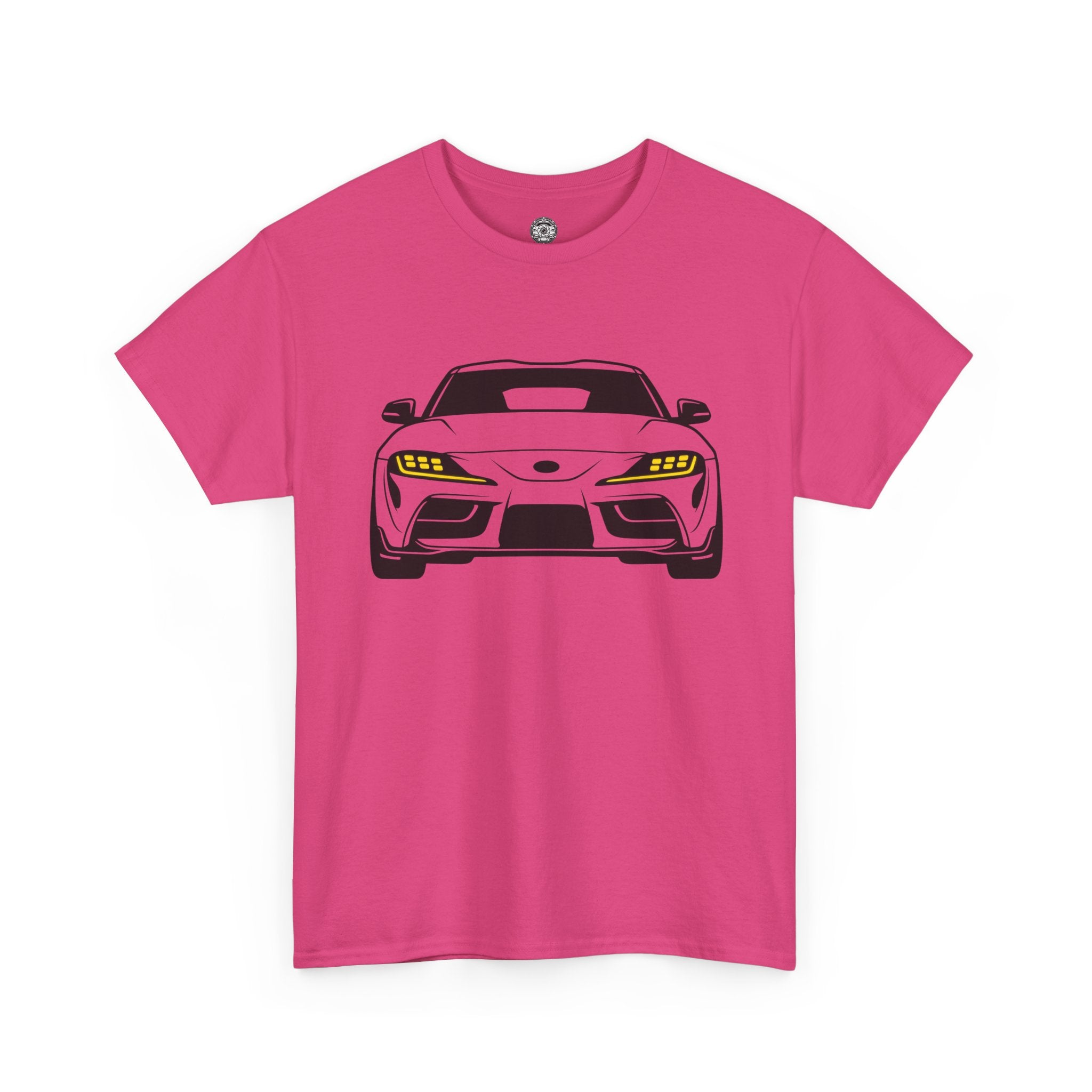 Unisex Heavy Cotton Tee — A90 Illuminated Headlights (Yellow)