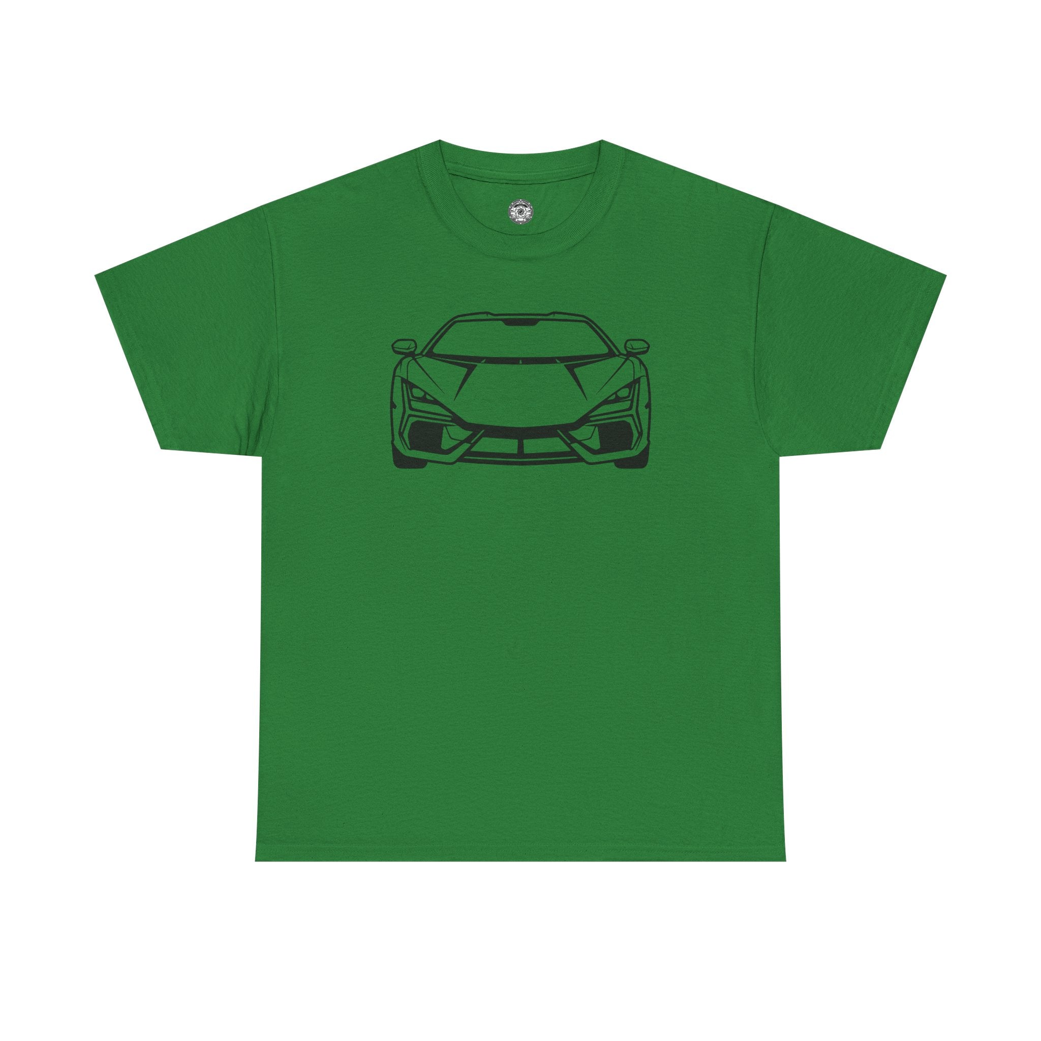 Unisex Heavy Cotton Tee — V12 Hybrid Minimalist Outline