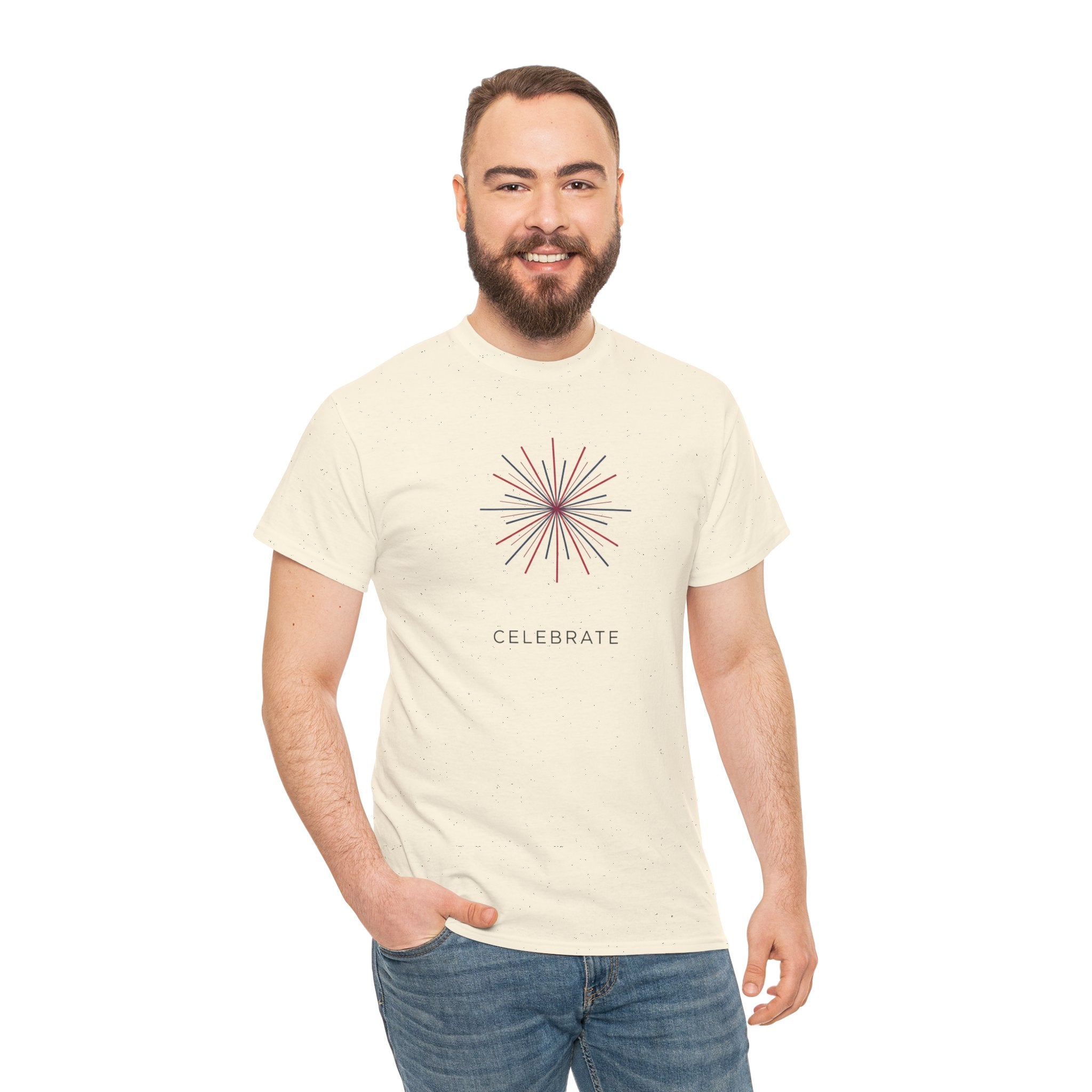 Unisex Heavy Cotton Tee — Celebrate 4th of July