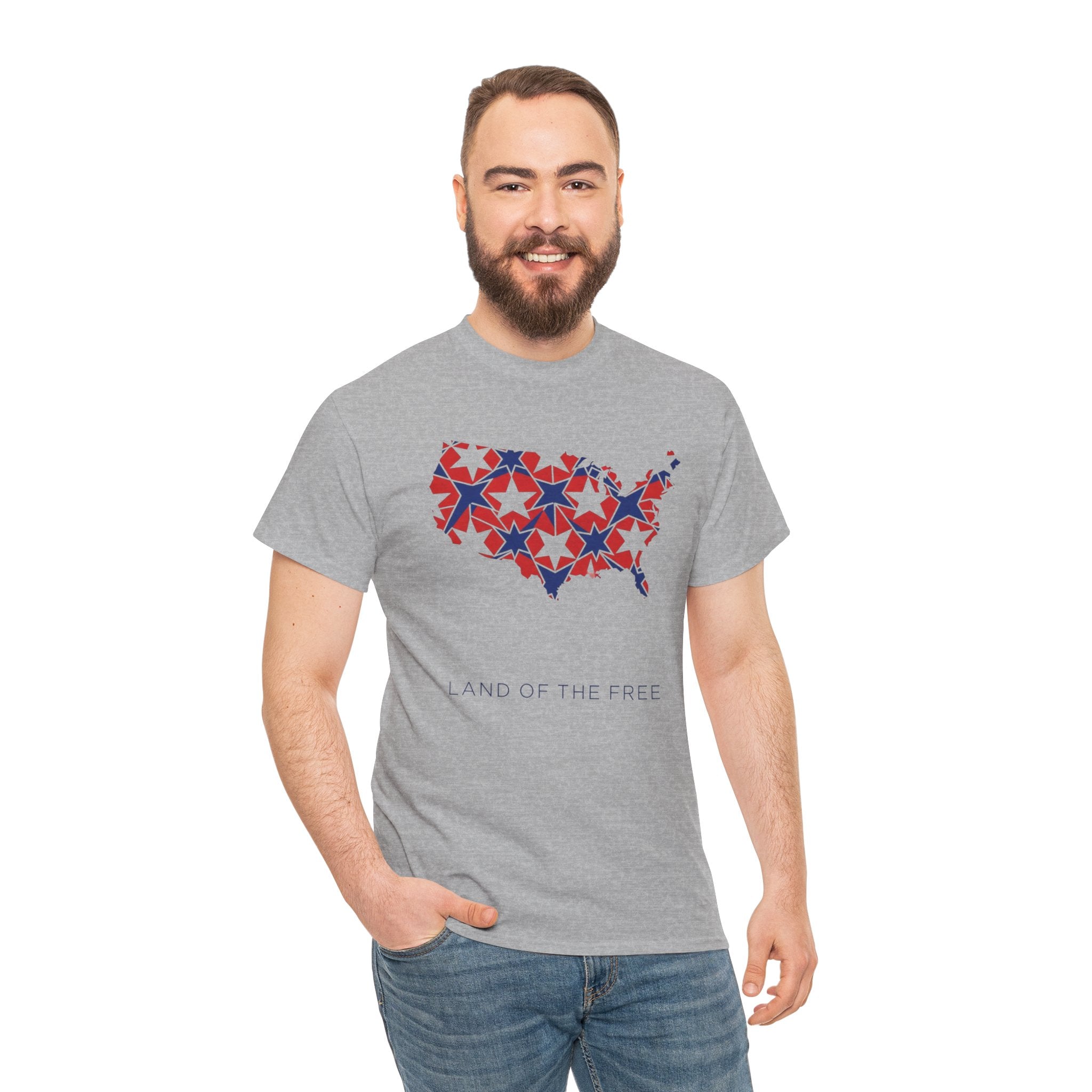 Unisex Heavy Cotton Tee — Land of the Free