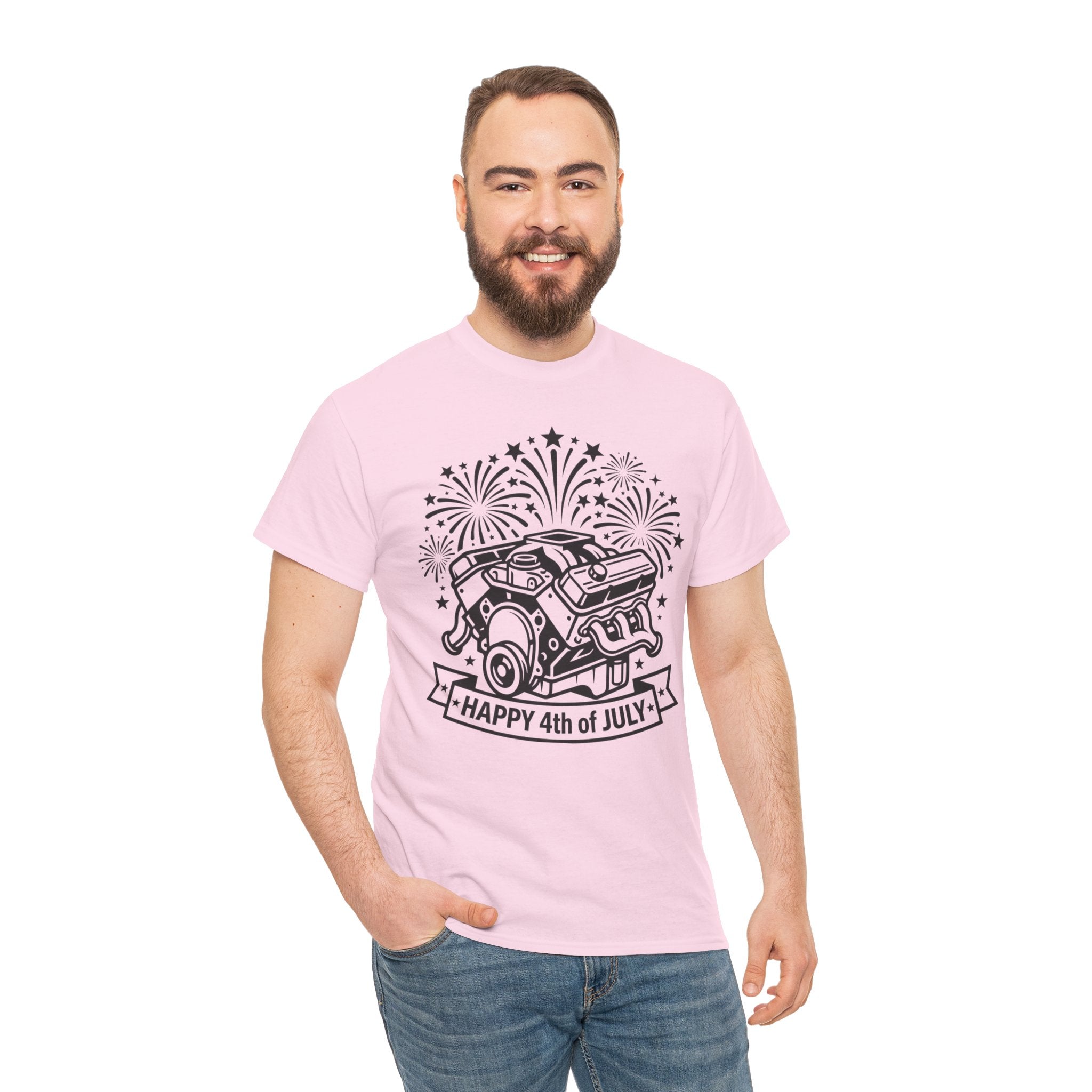 Unisex Heavy Cotton Tee — V8/Fireworks