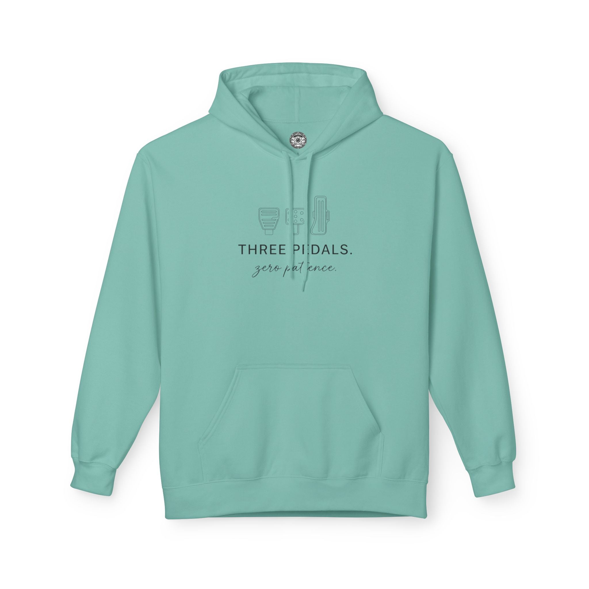 Women's Midweight Softsyle Fleece Hoodie — Three Pedals, Zero Patience