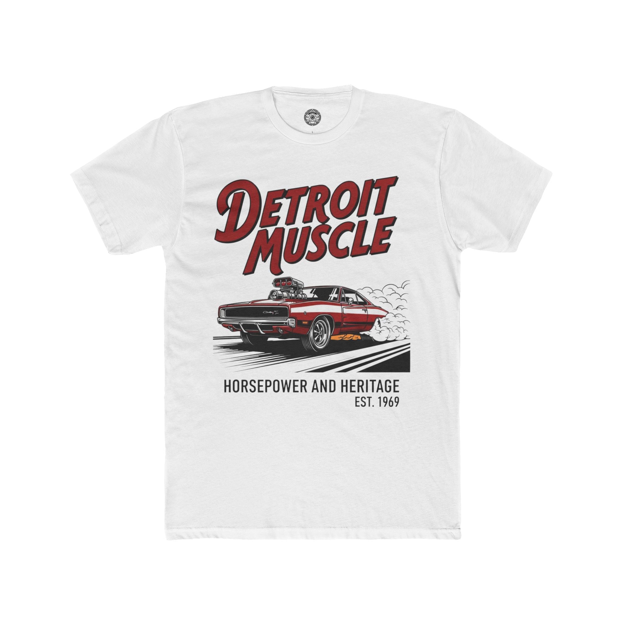 Men's Cotton Crew Tee — Horsepower and Heritage