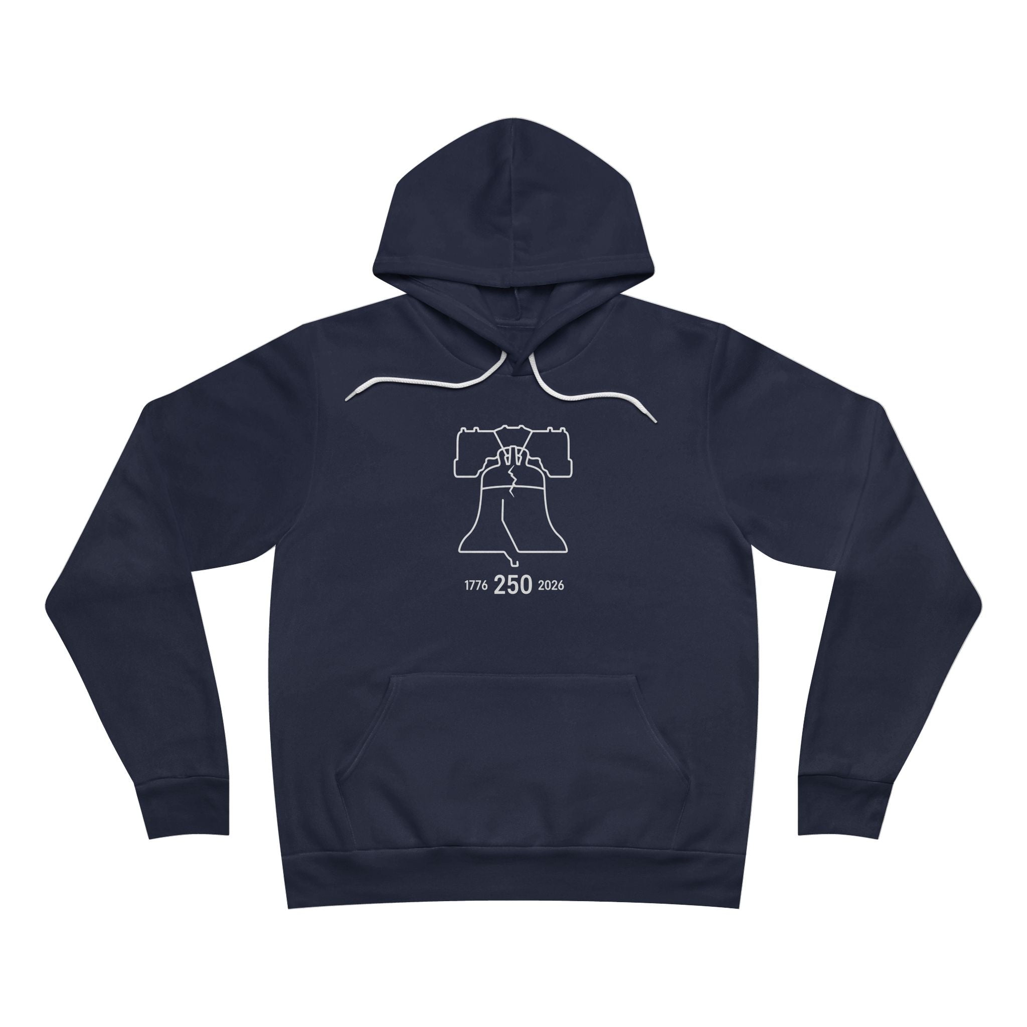 Unisex Sponge Fleece Pullover Hoodie — Liberty Bell 250th Anniversary