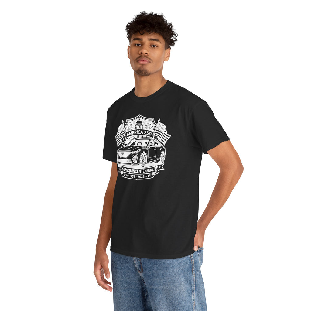Unisex Heavy Cotton Tee — 4th of July — American Sedan
