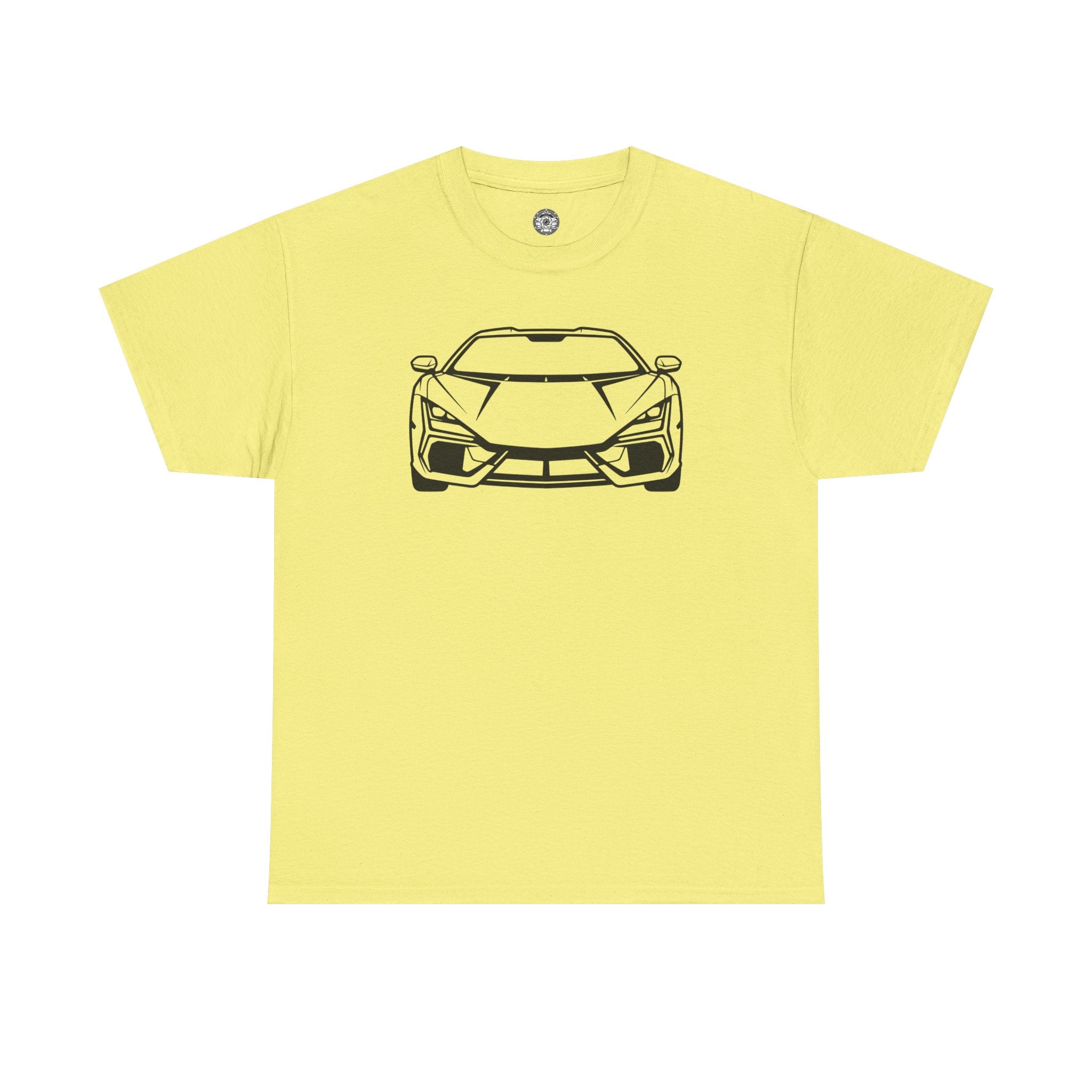 Unisex Heavy Cotton Tee — V12 Hybrid Minimalist Outline