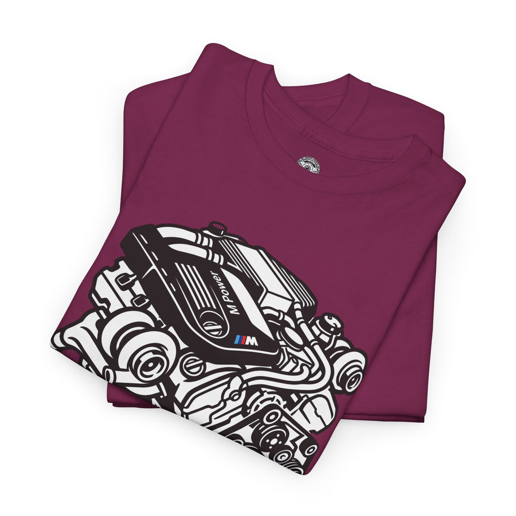 Unisex Heavy Cotton Tee — Engine Illustration (S58)