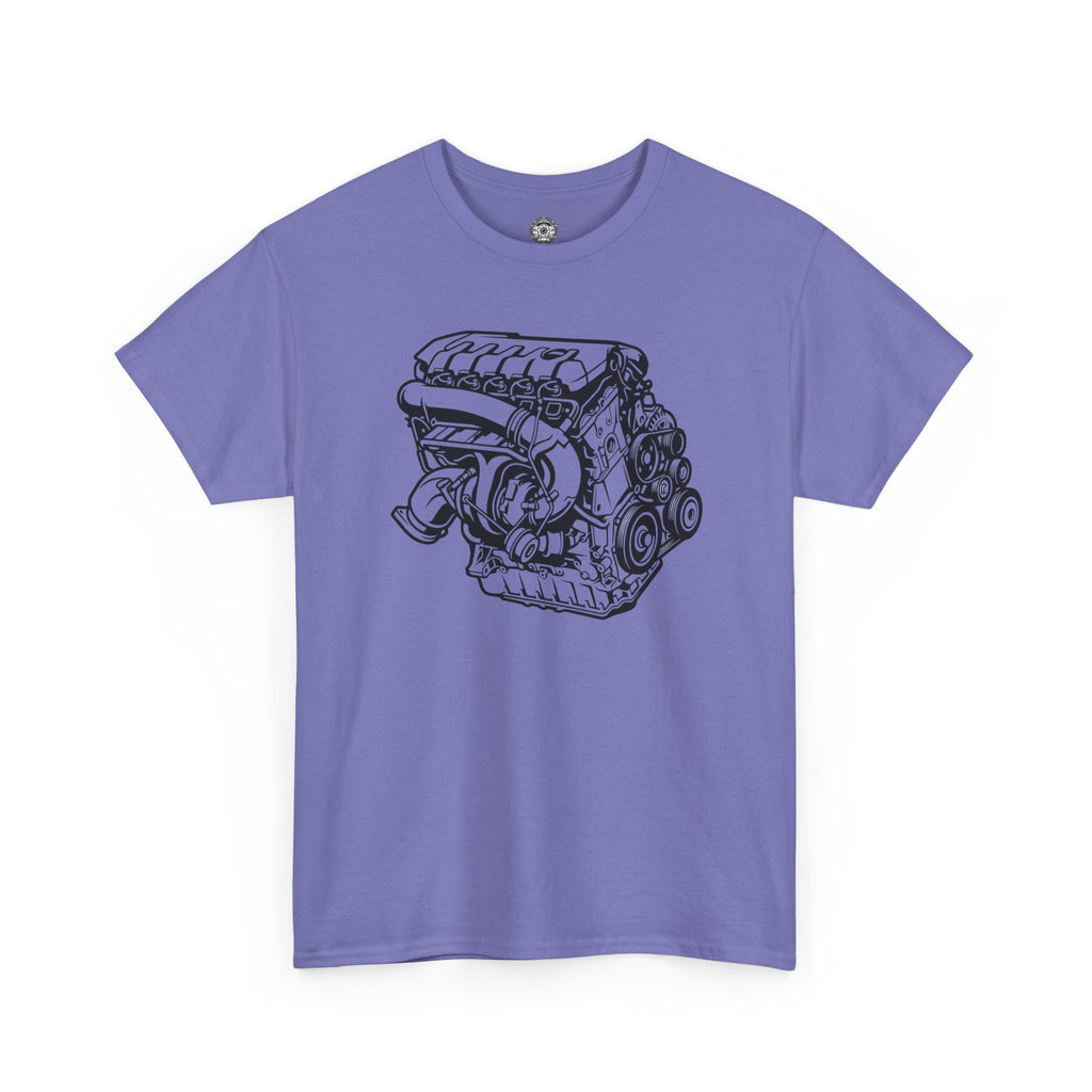 Unisex Heavy Cotton Tee — Engine Illustration (DAZA)