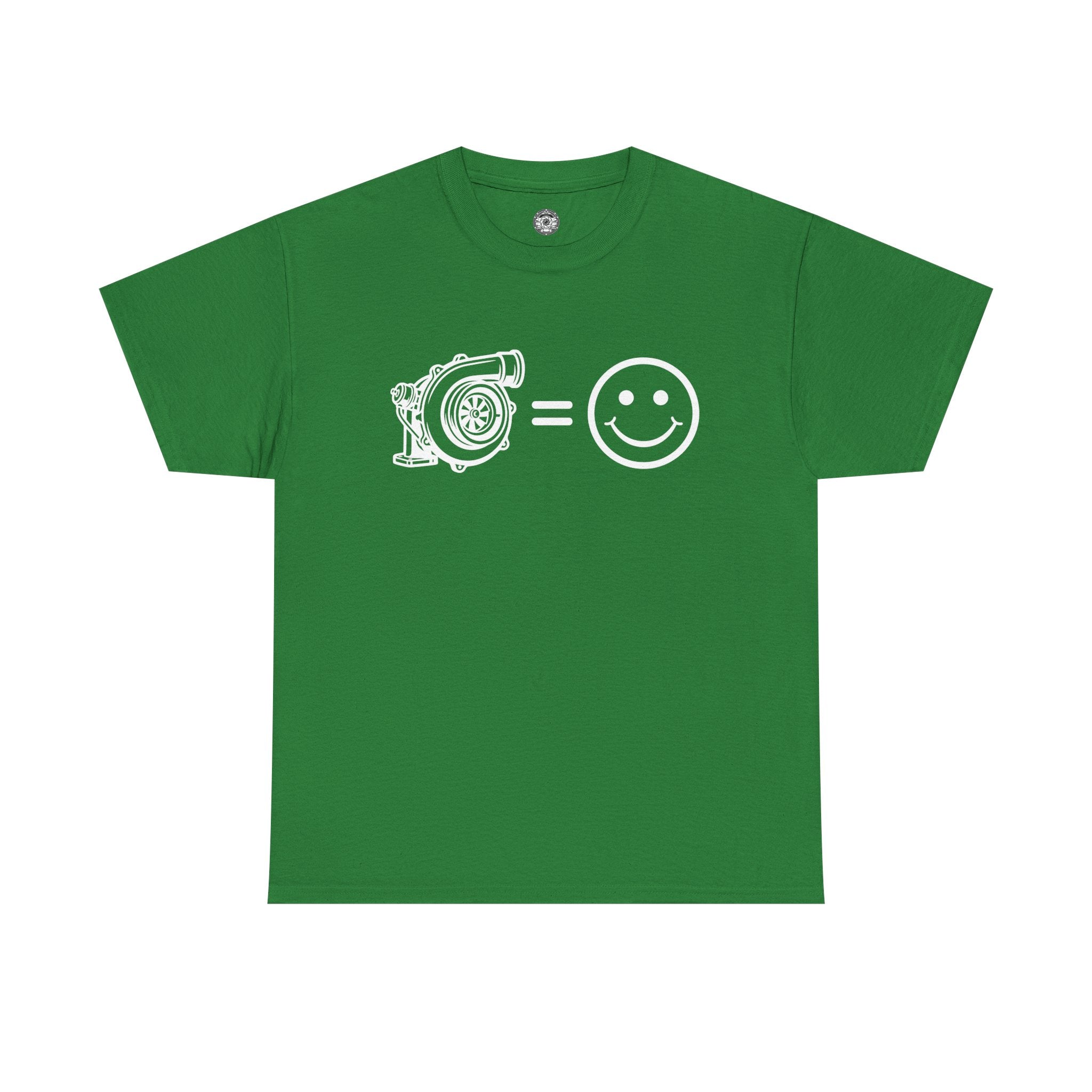 Unisex Heavy Cotton Tee — Turbocharger = Smiles