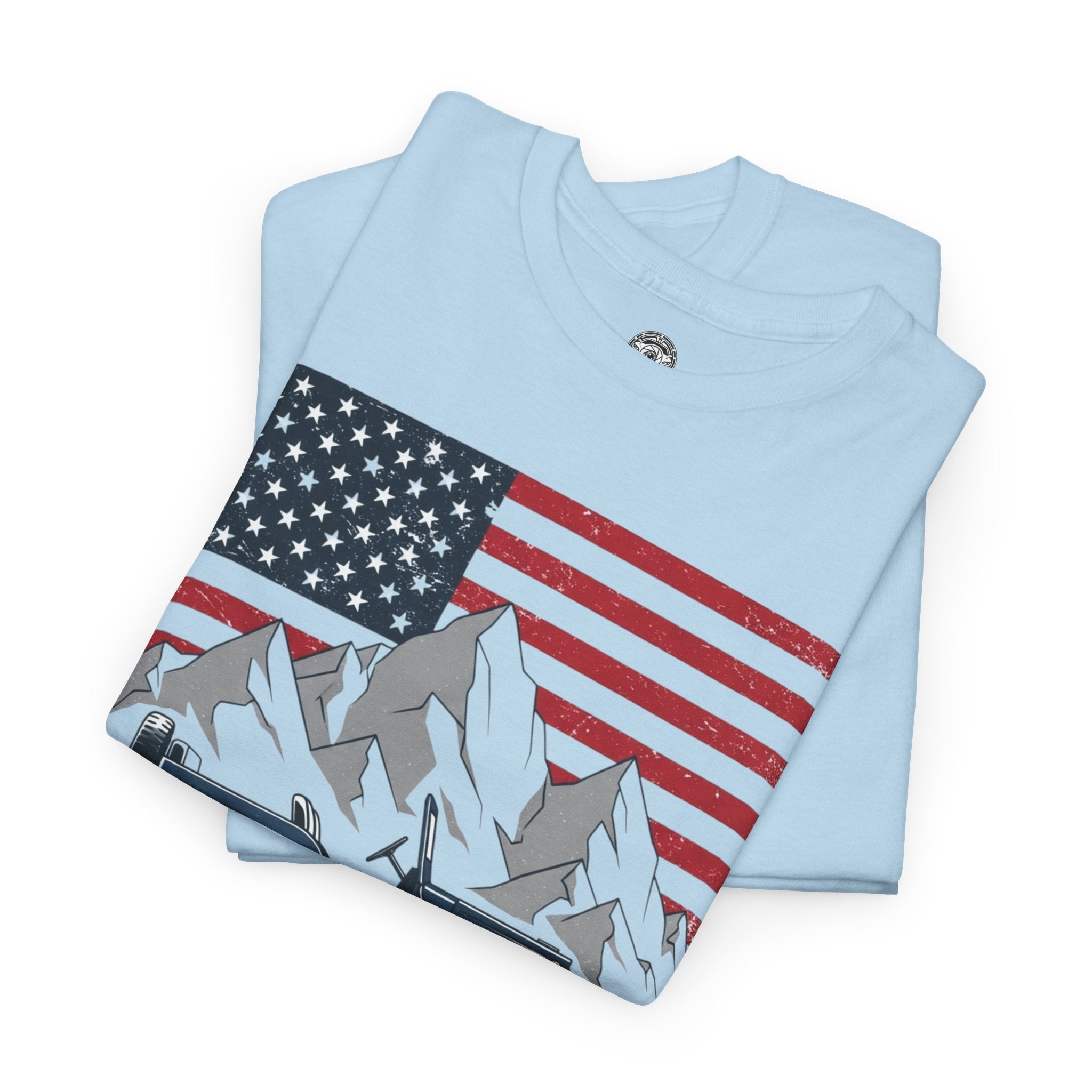 Unisex Heavy Cotton Tee — Explore America: Legacy of Adventure