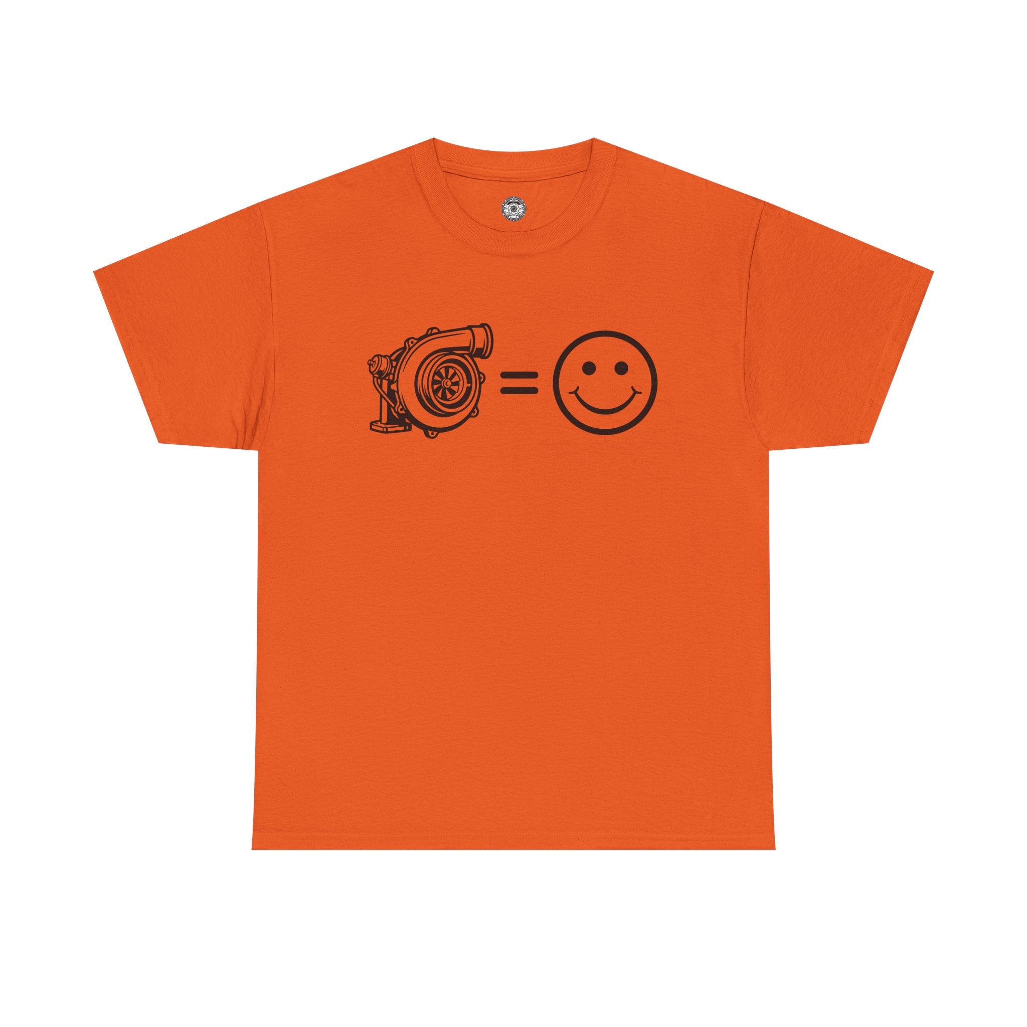 Unisex Heavy Cotton Tee — Turbocharger = Smiles