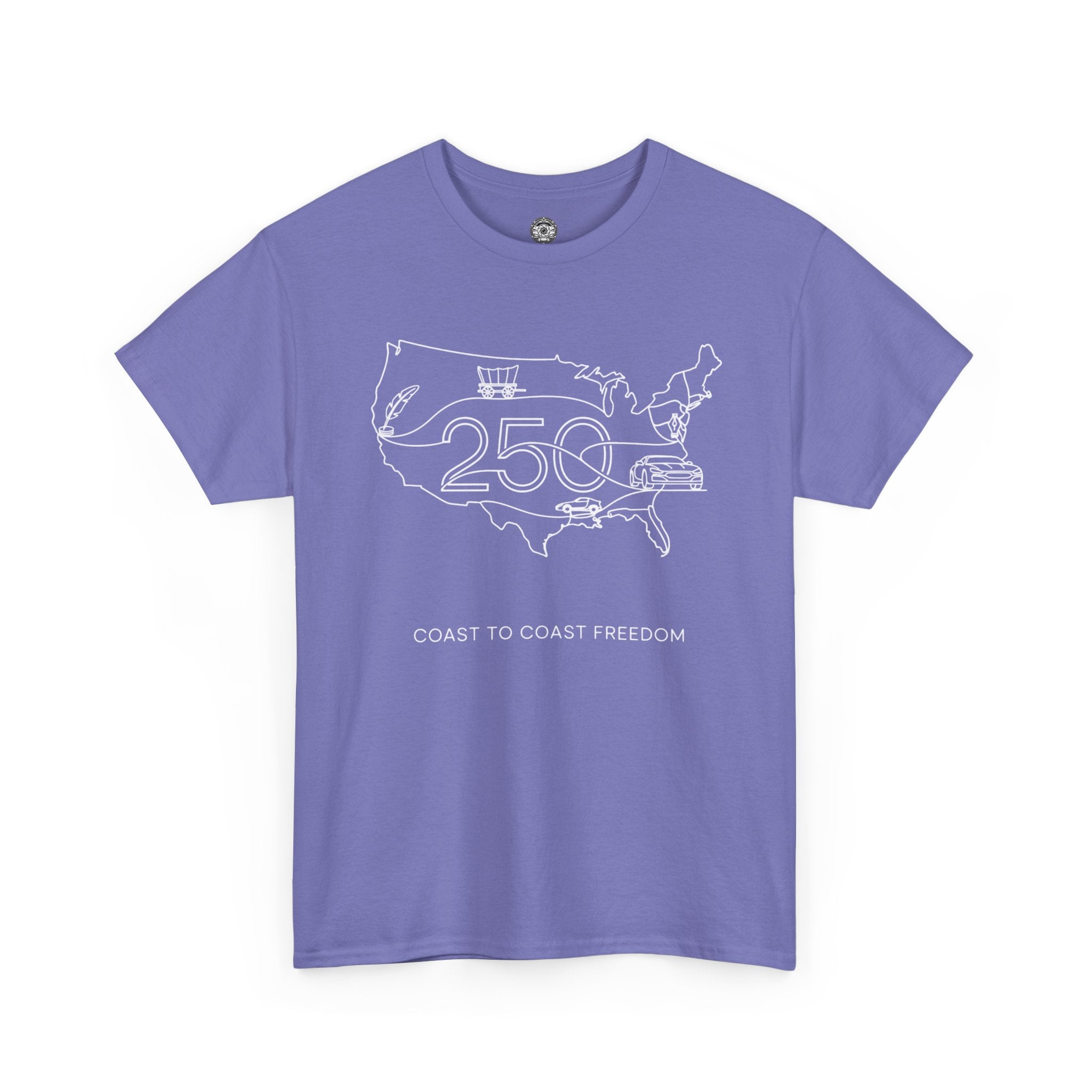 Unisex Heavy Cotton Tee — 250th Coast to Coast Freedom