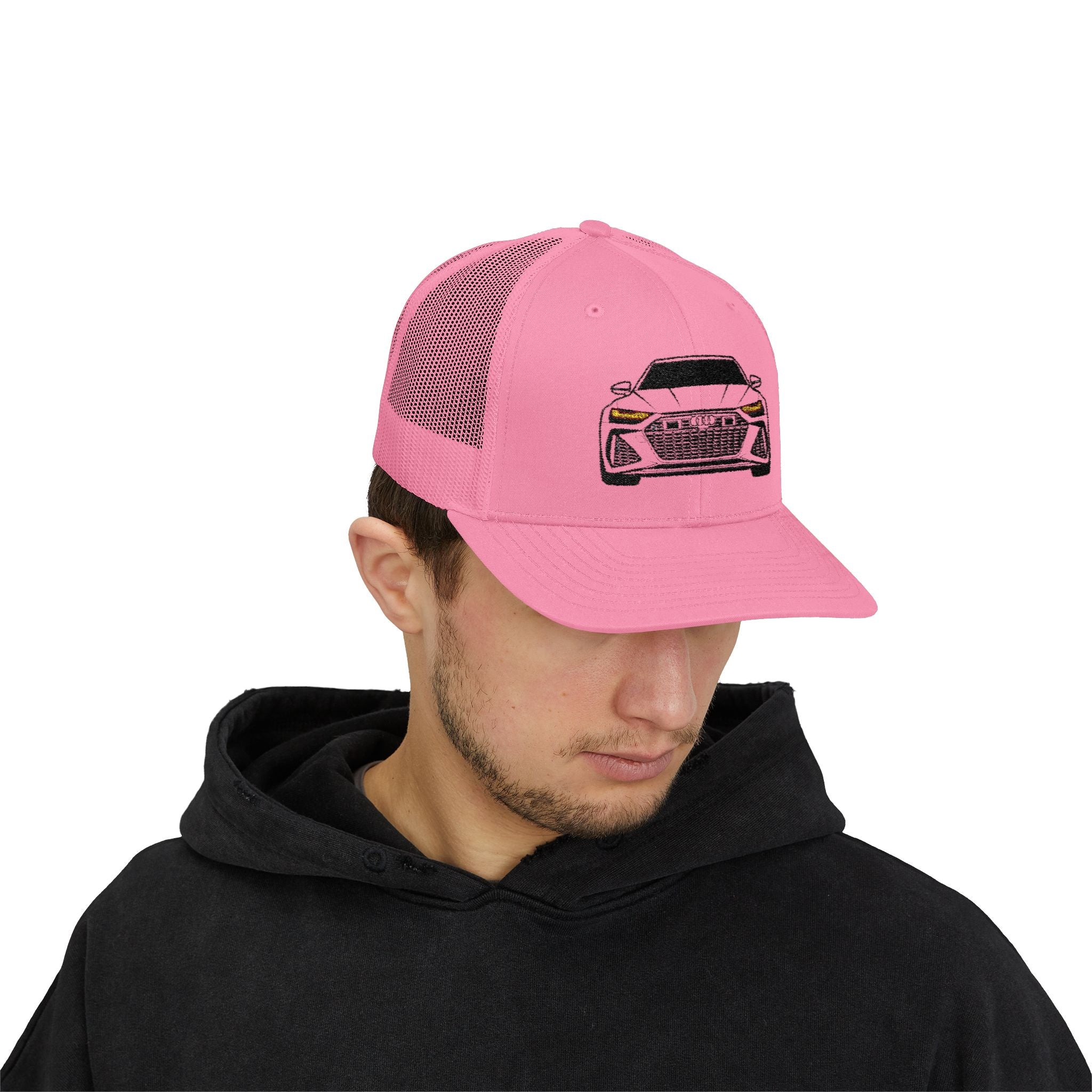 Snapback Trucker Cap — Illuminated Matrix Headlights (Yellow)