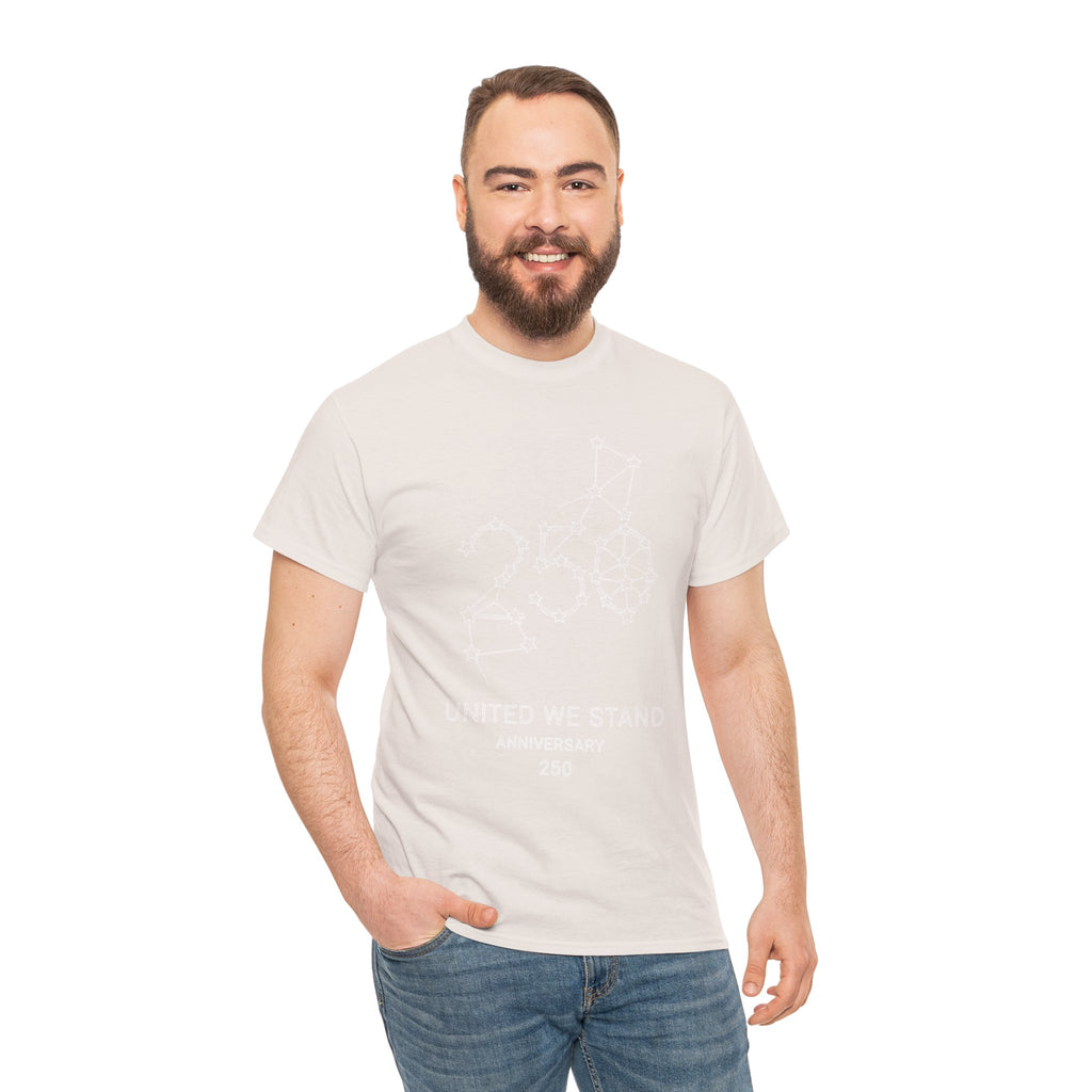 Unisex Heavy Cotton Tee — 250th Anniversary "United We Stand"