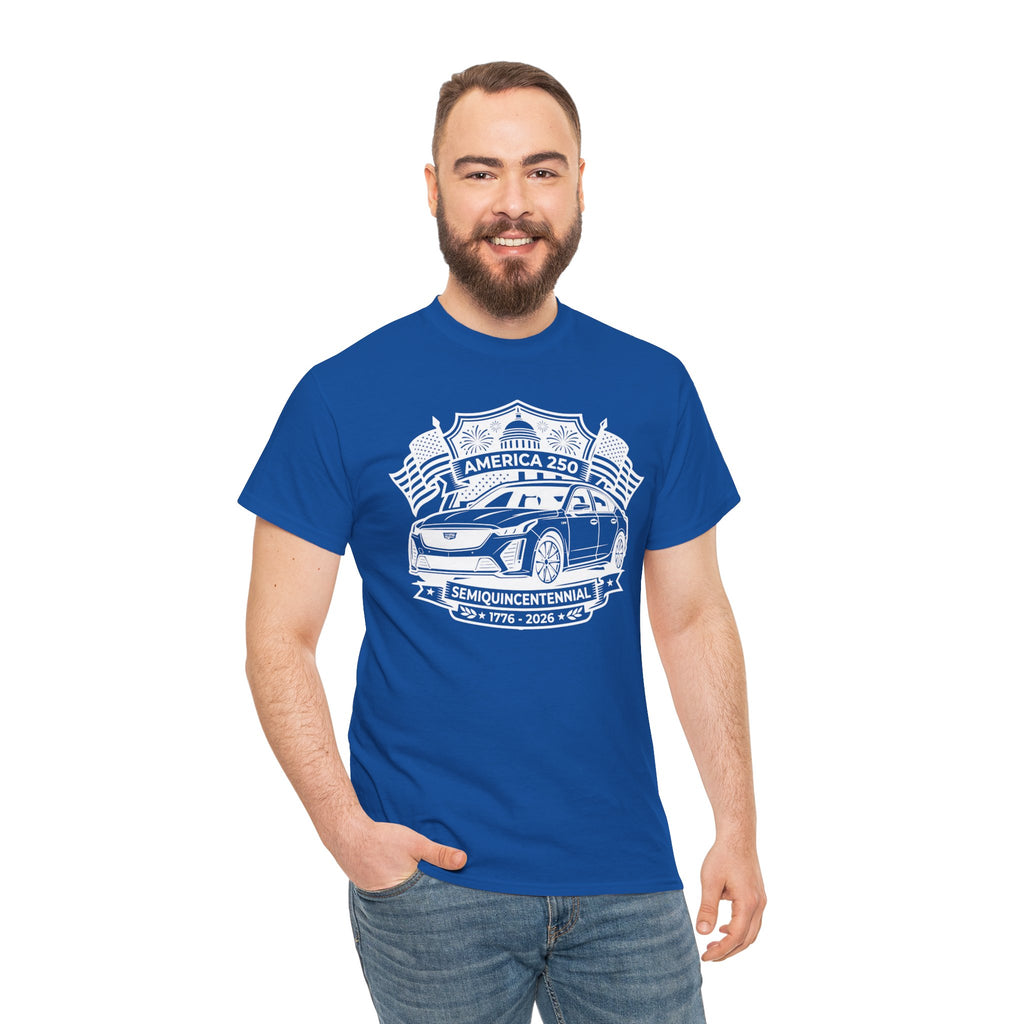Unisex Heavy Cotton Tee — 4th of July — American Sedan