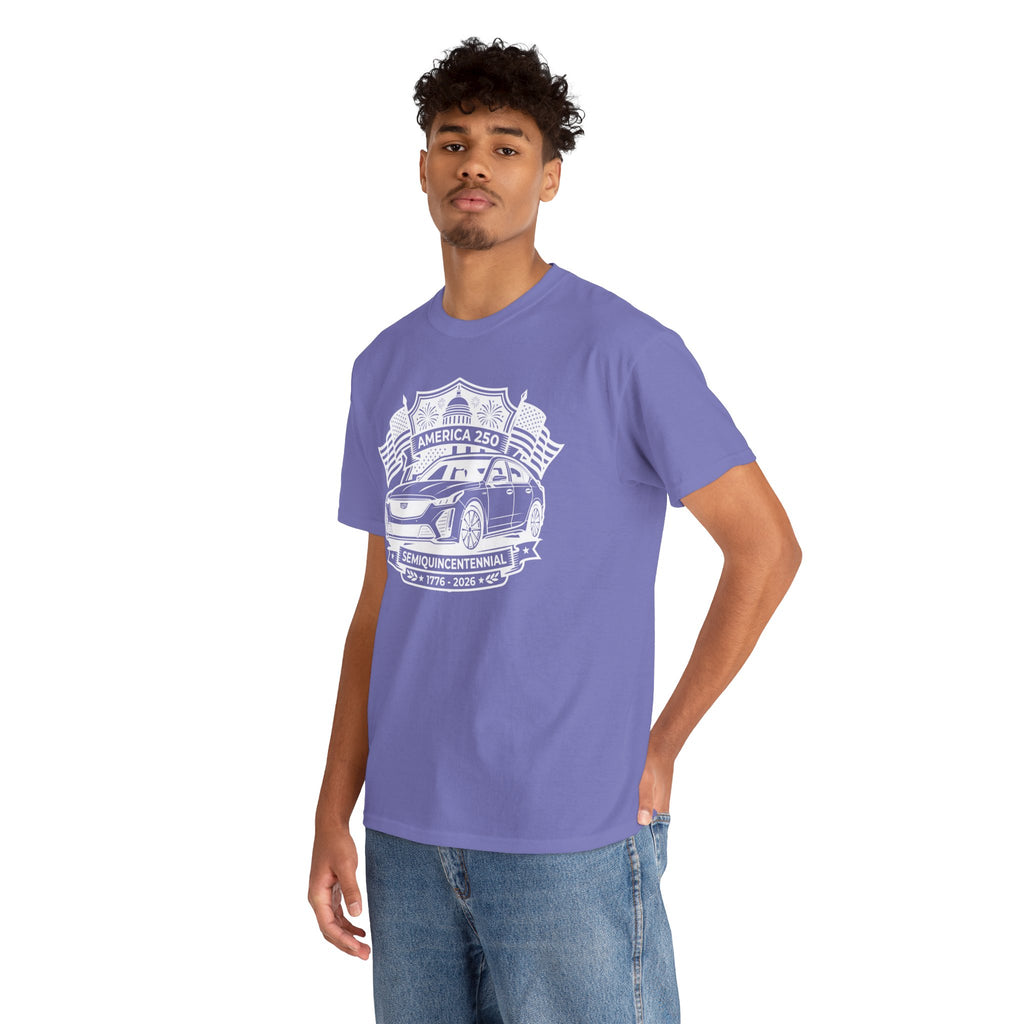Unisex Heavy Cotton Tee — 4th of July — American Sedan