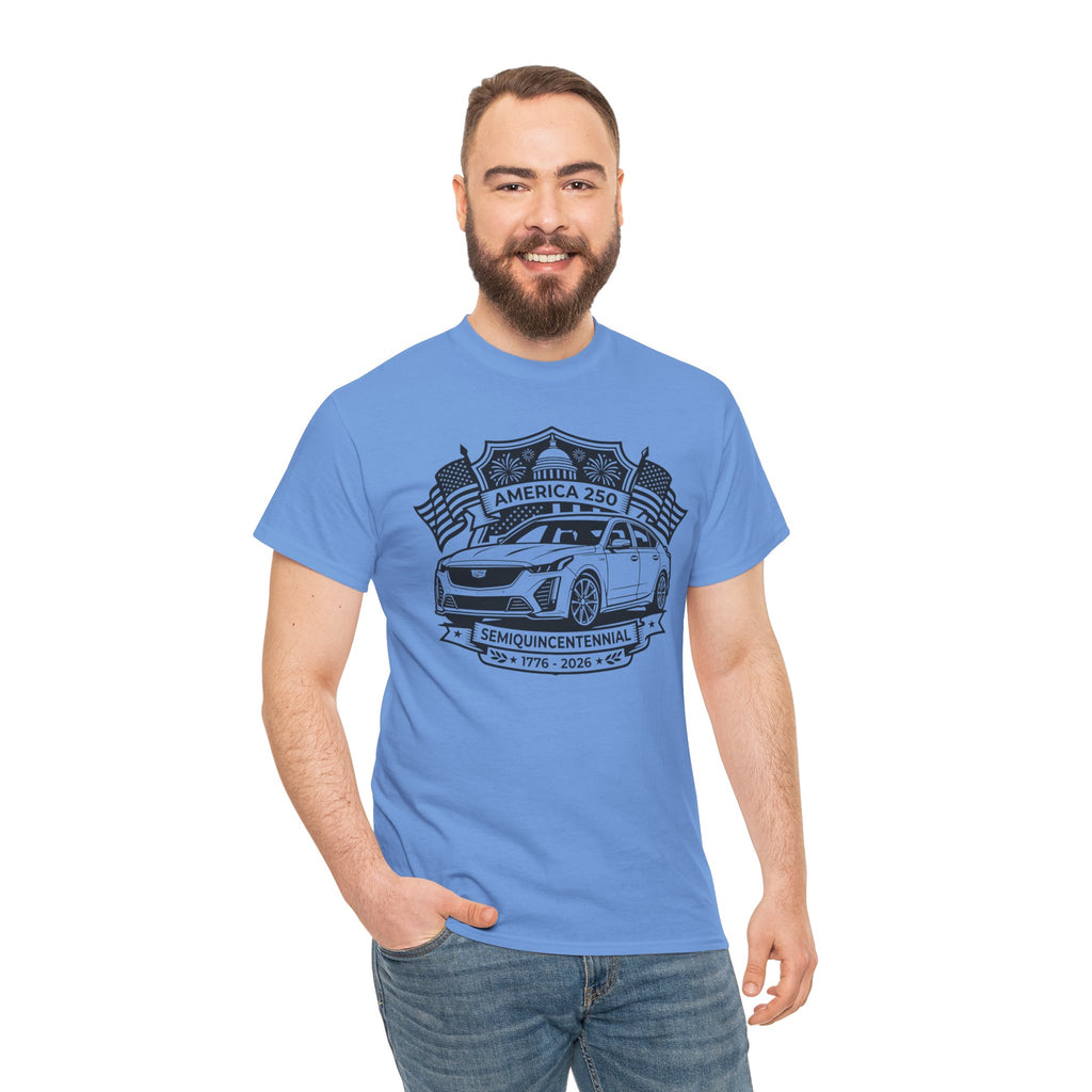 Unisex Heavy Cotton Tee — 4th of July — American Sedan