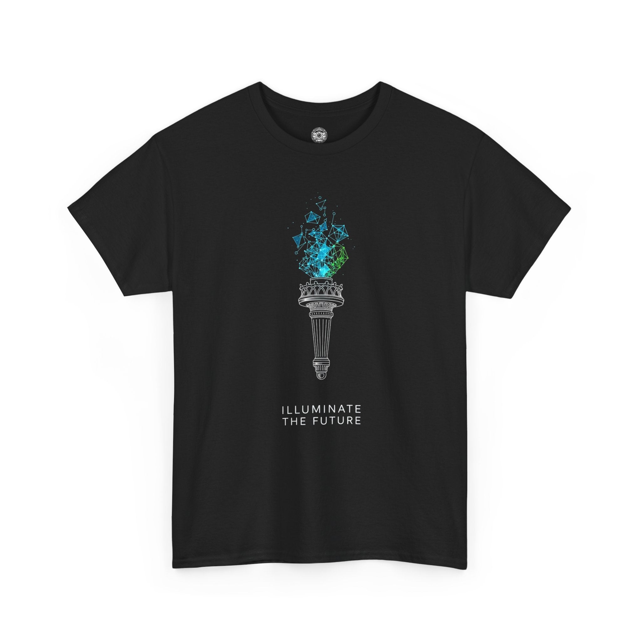Unisex Heavy Cotton Tee — Illuminate the Future Torch