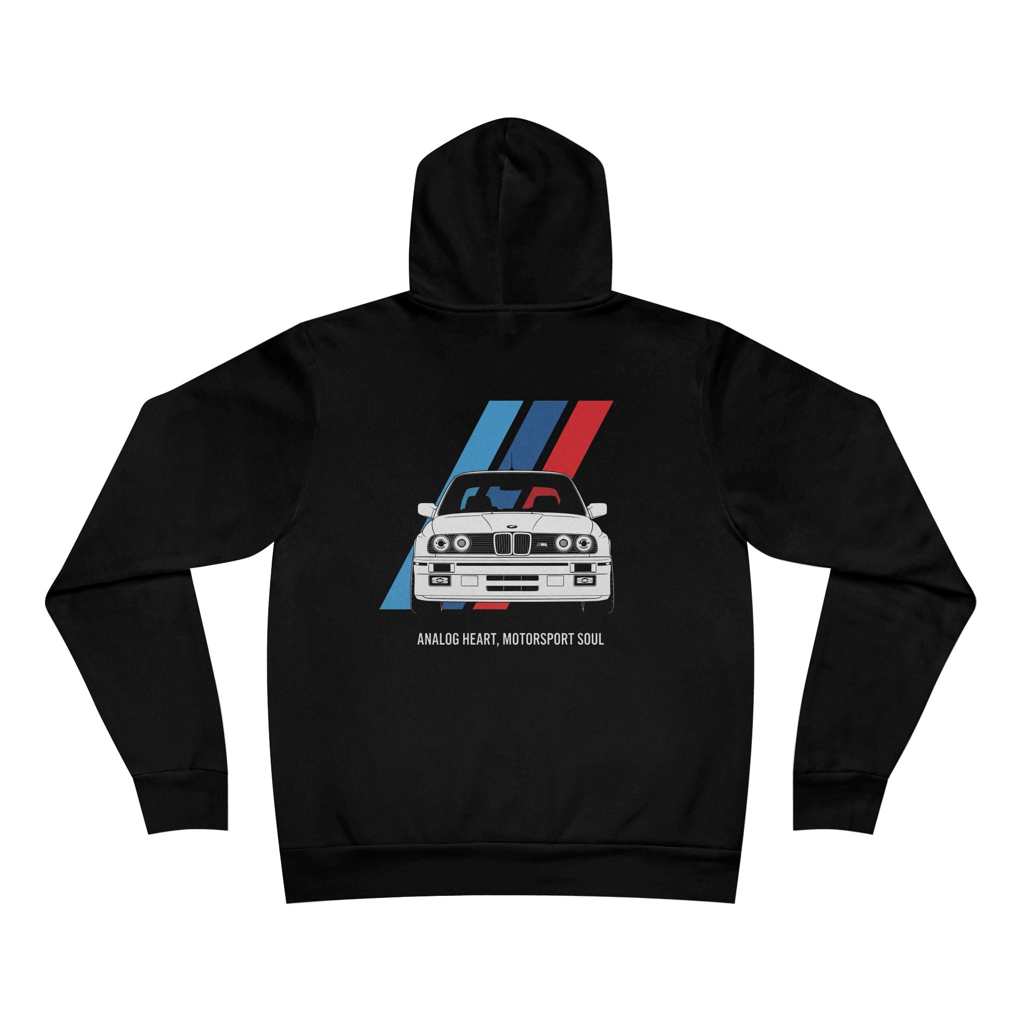 Unisex Sponge Fleece Pullover Hoodie — Analog Heart, Motorsport Soul