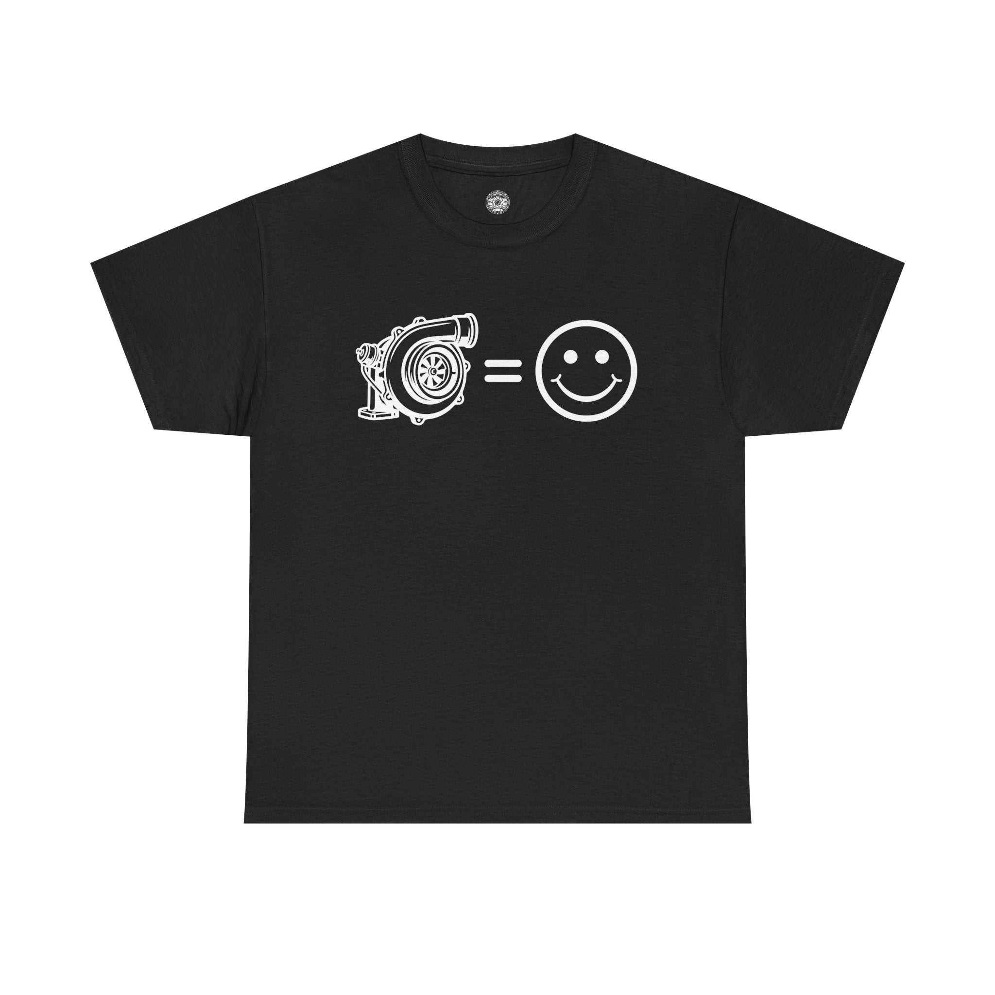 Unisex Heavy Cotton Tee — Turbocharger = Smiles