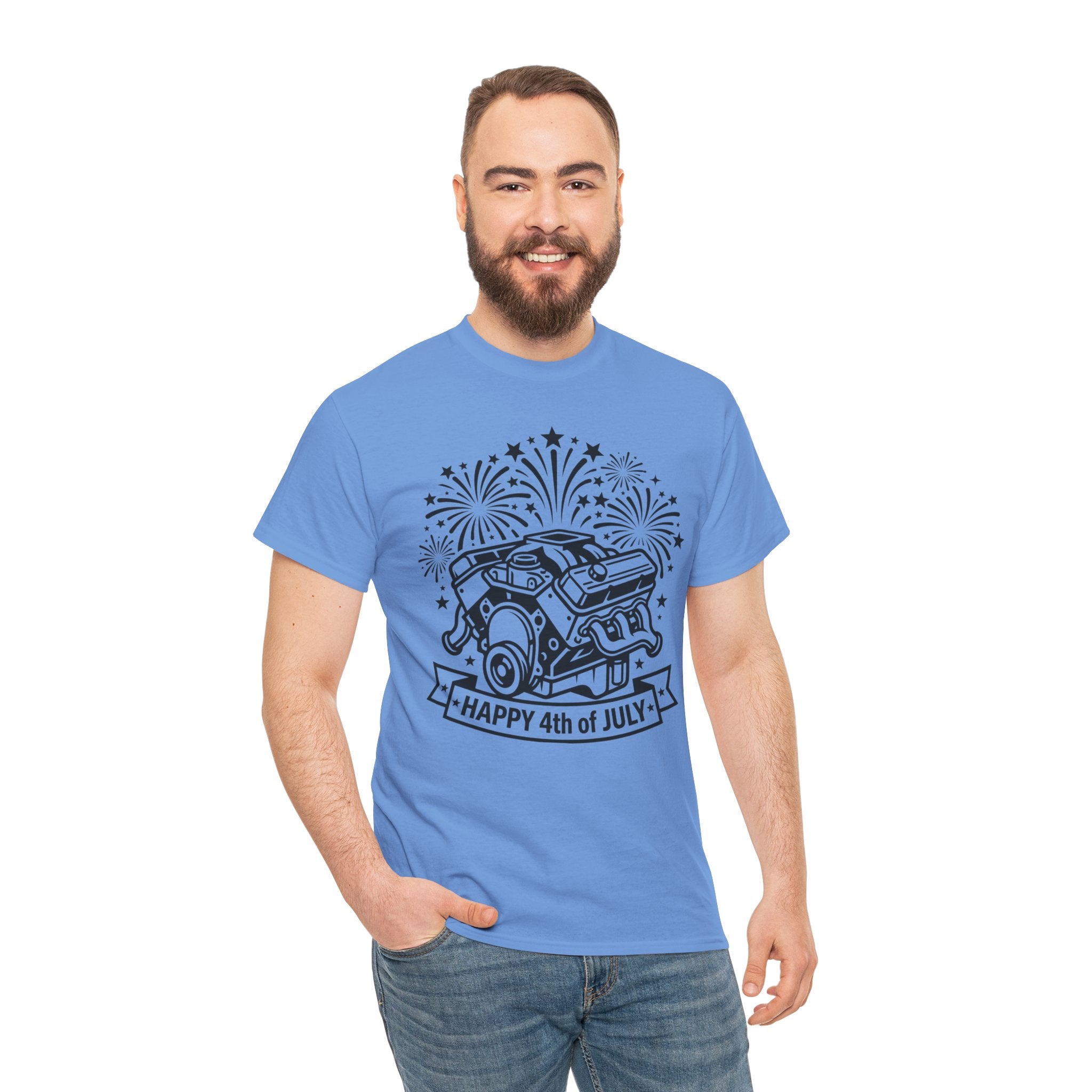 Unisex Heavy Cotton Tee — V8/Fireworks