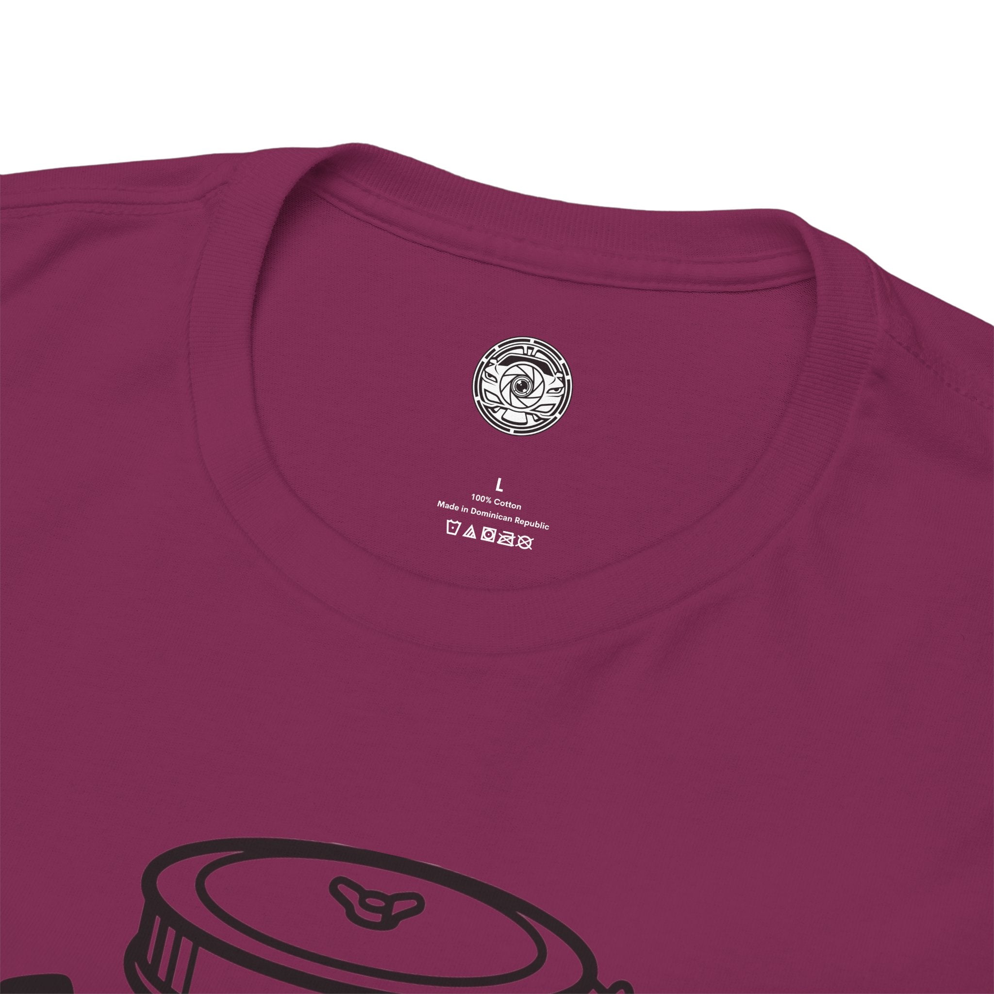 Unisex Heavy Cotton Tee — Engine Illustration (Big Block)