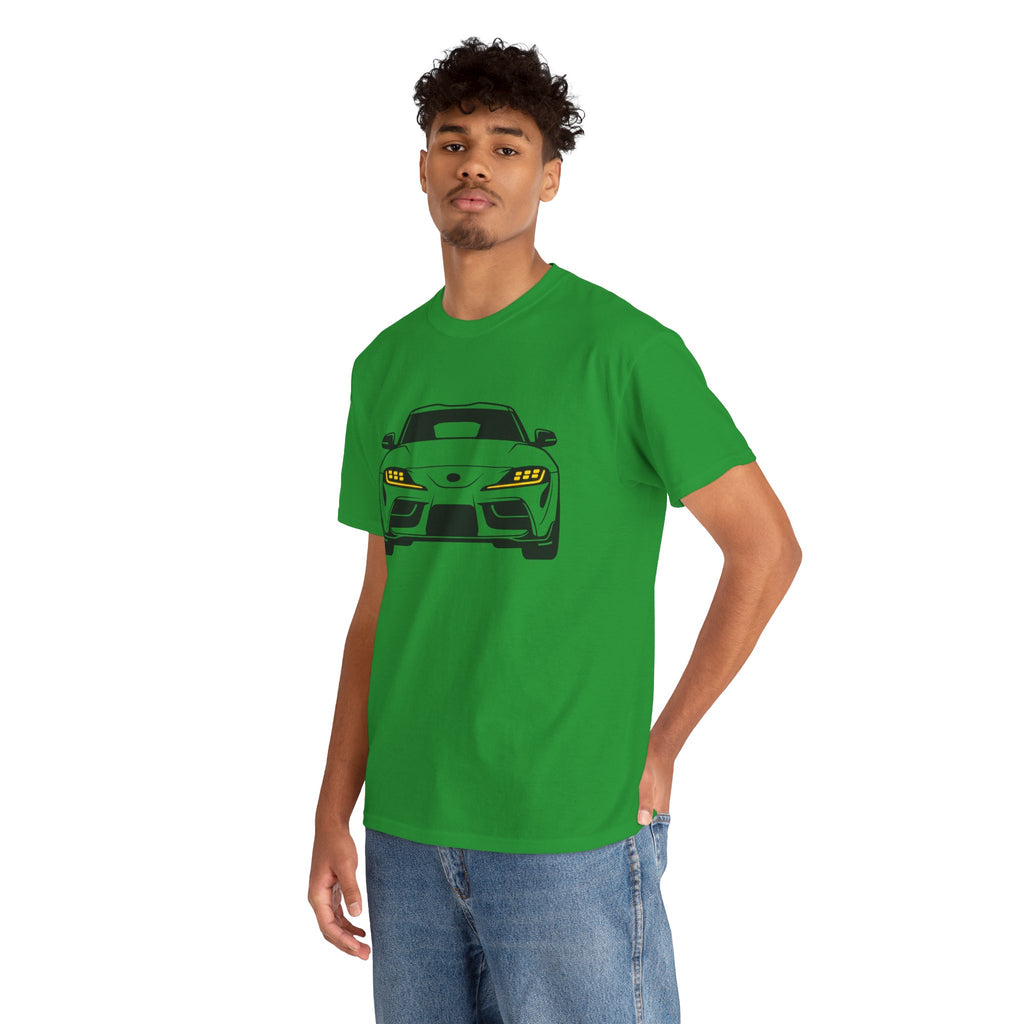 Unisex Heavy Cotton Tee — A90 Illuminated Headlights (Yellow)