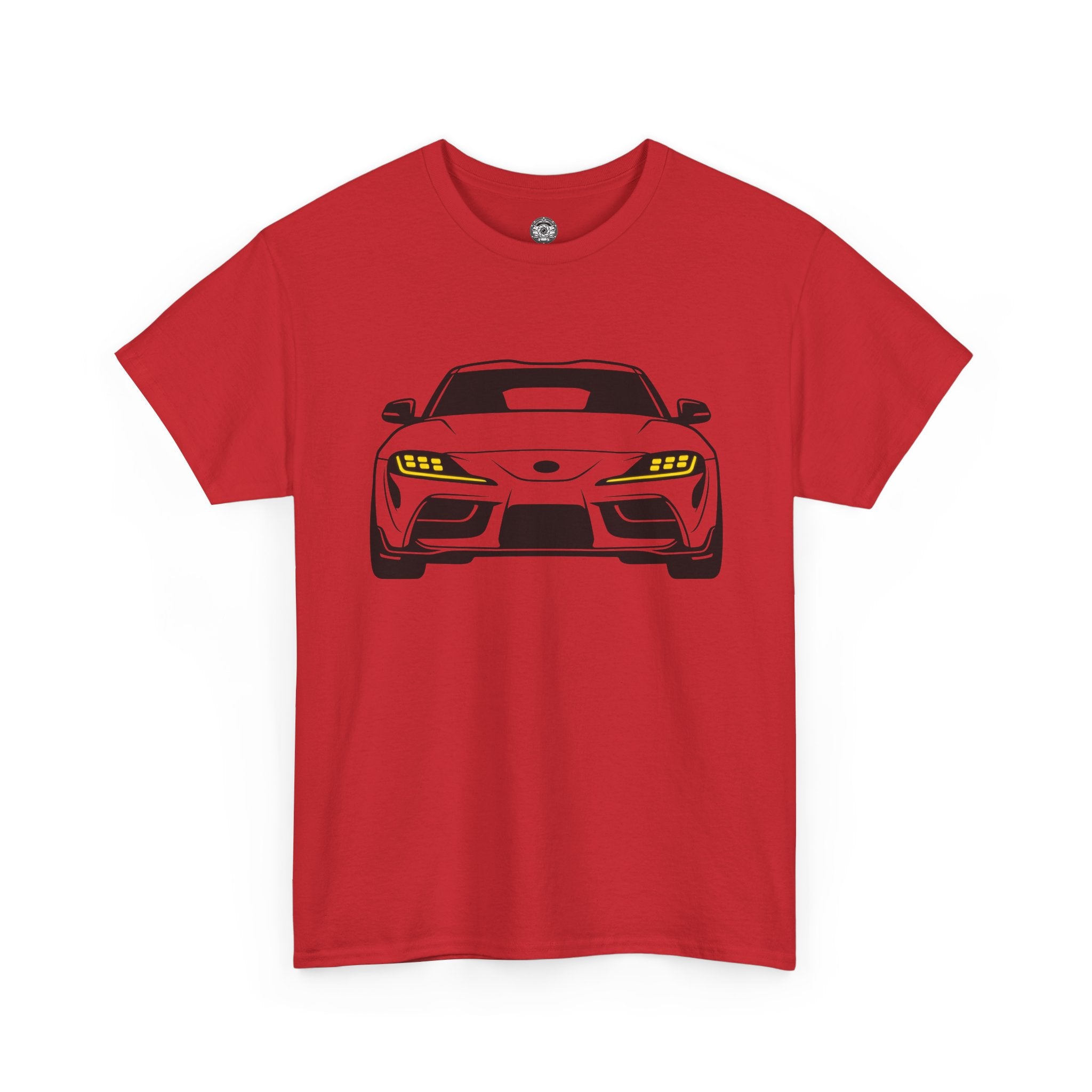 Unisex Heavy Cotton Tee — A90 Illuminated Headlights (Yellow)