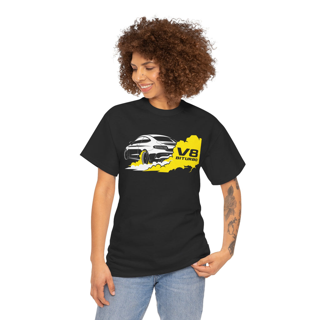 Unisex Heavy Cotton Tee — V8 Biturbo Burnout