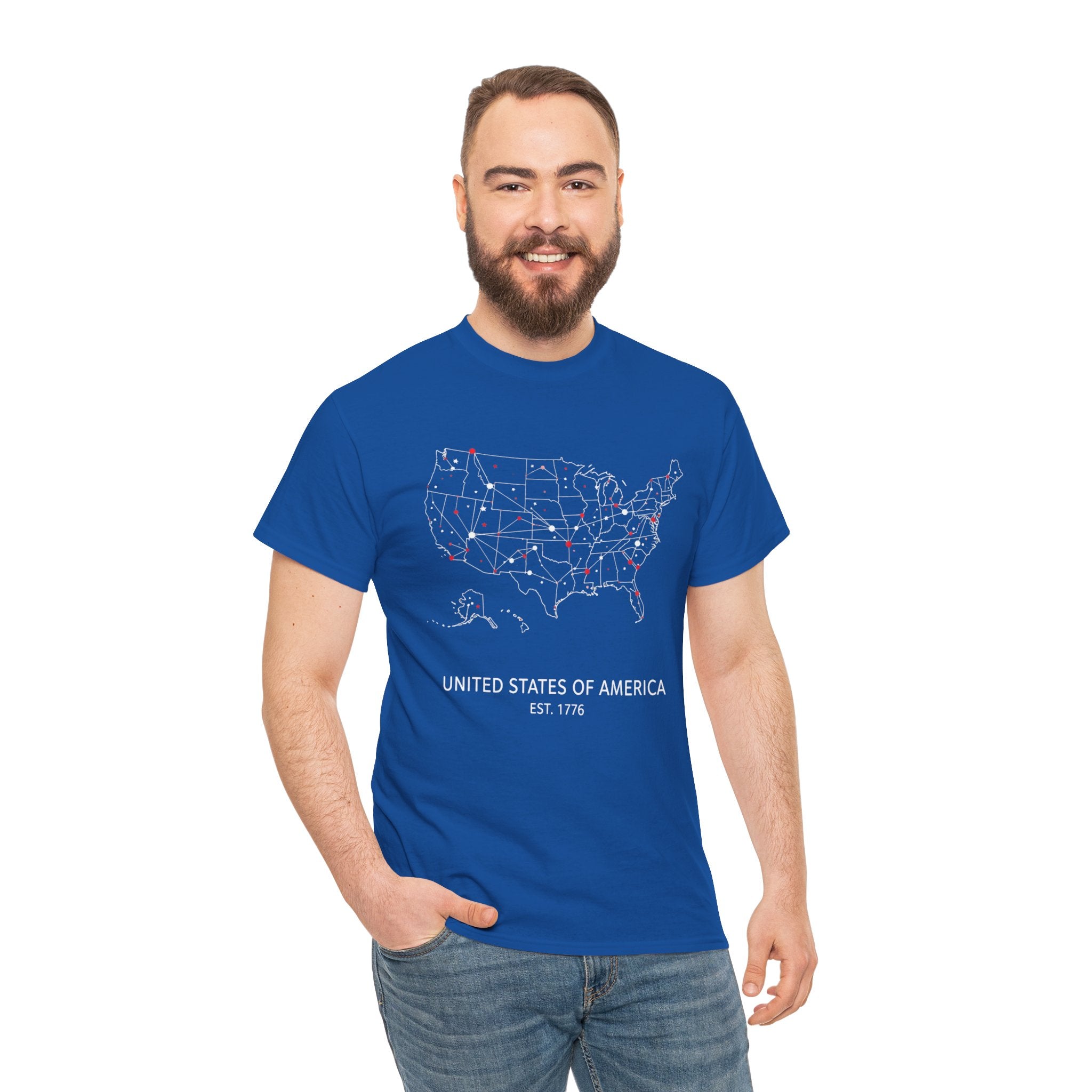 Unisex Heavy Cotton Tee — United States of America Est. 1776
