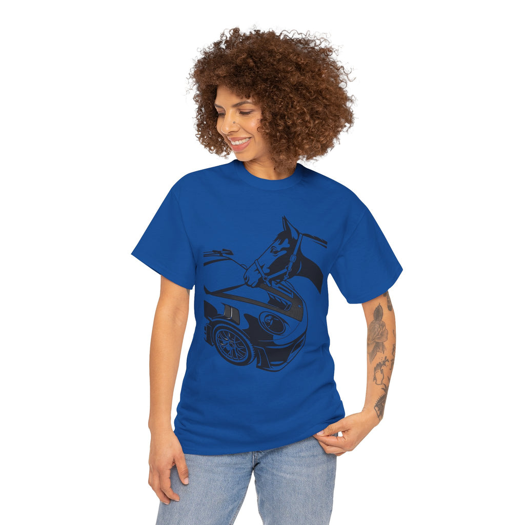 Unisex Heavy Cotton Tee — 992 vs Horse (Viral Video)