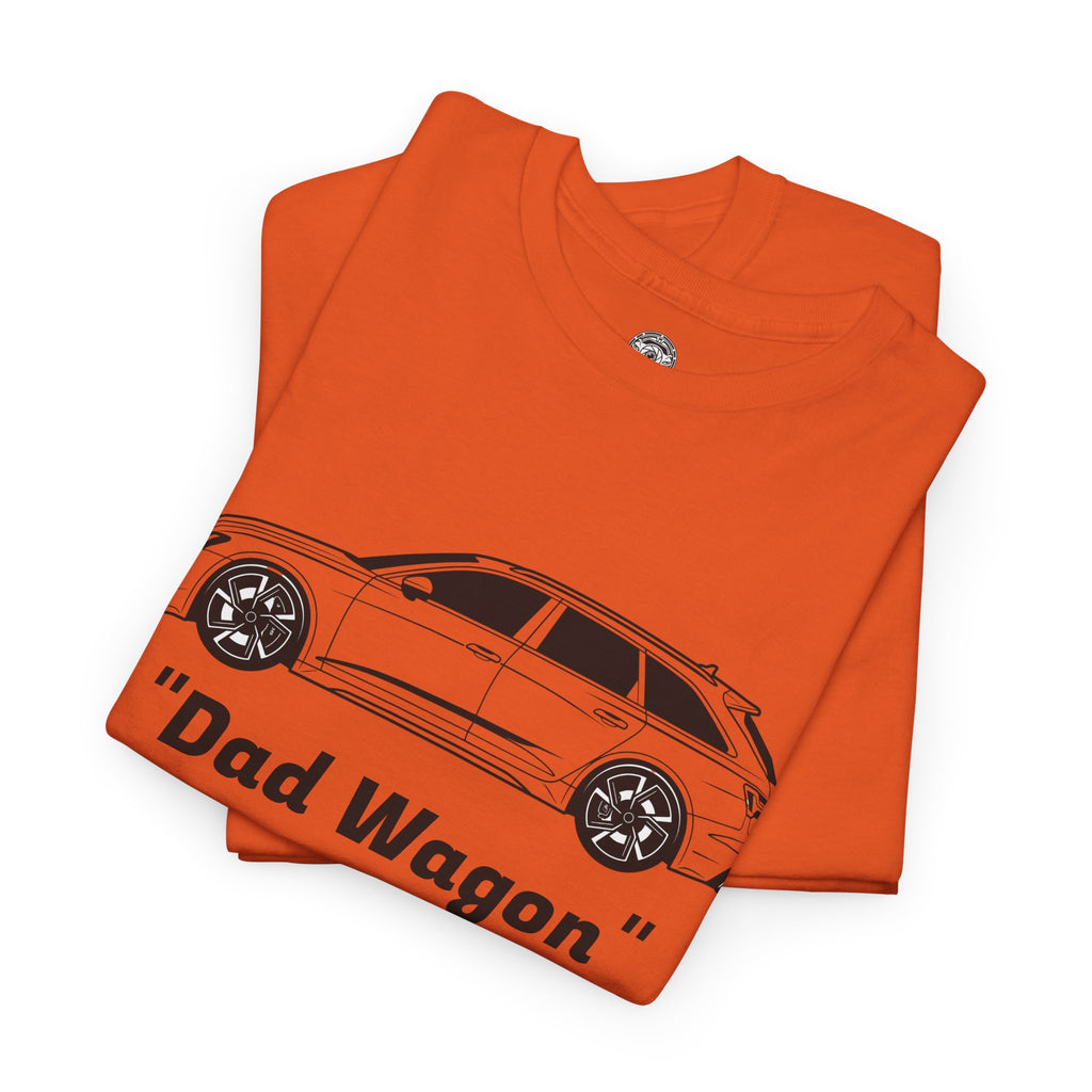 Unisex Heavy Cotton Tee — Twin-Turbo V8 "Dad Wagon"