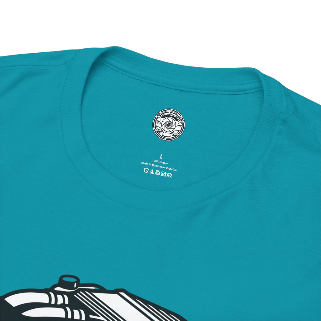 Unisex Heavy Cotton Tee — Engine Illustration (S58)
