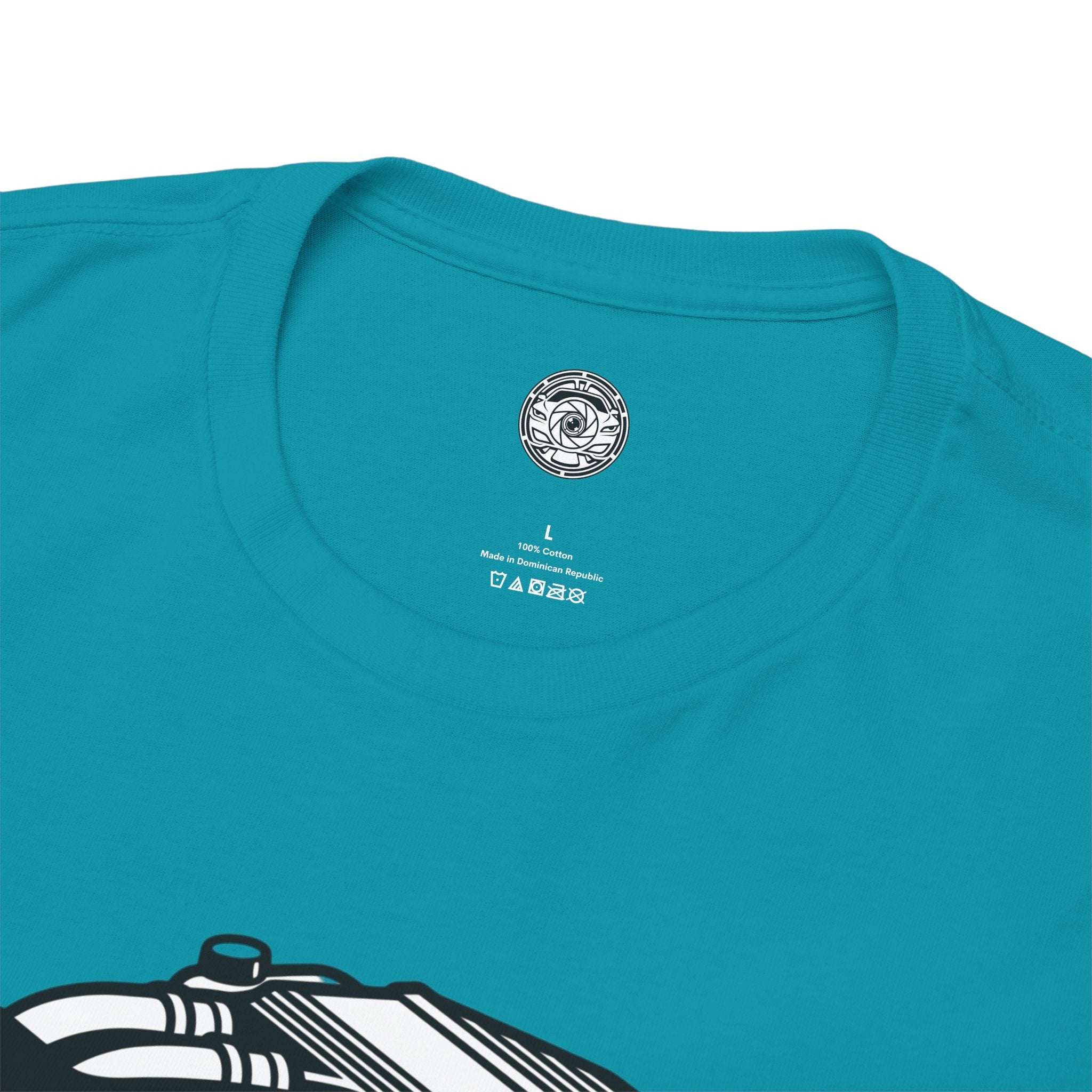 Unisex Heavy Cotton Tee — Engine Illustration (S58)