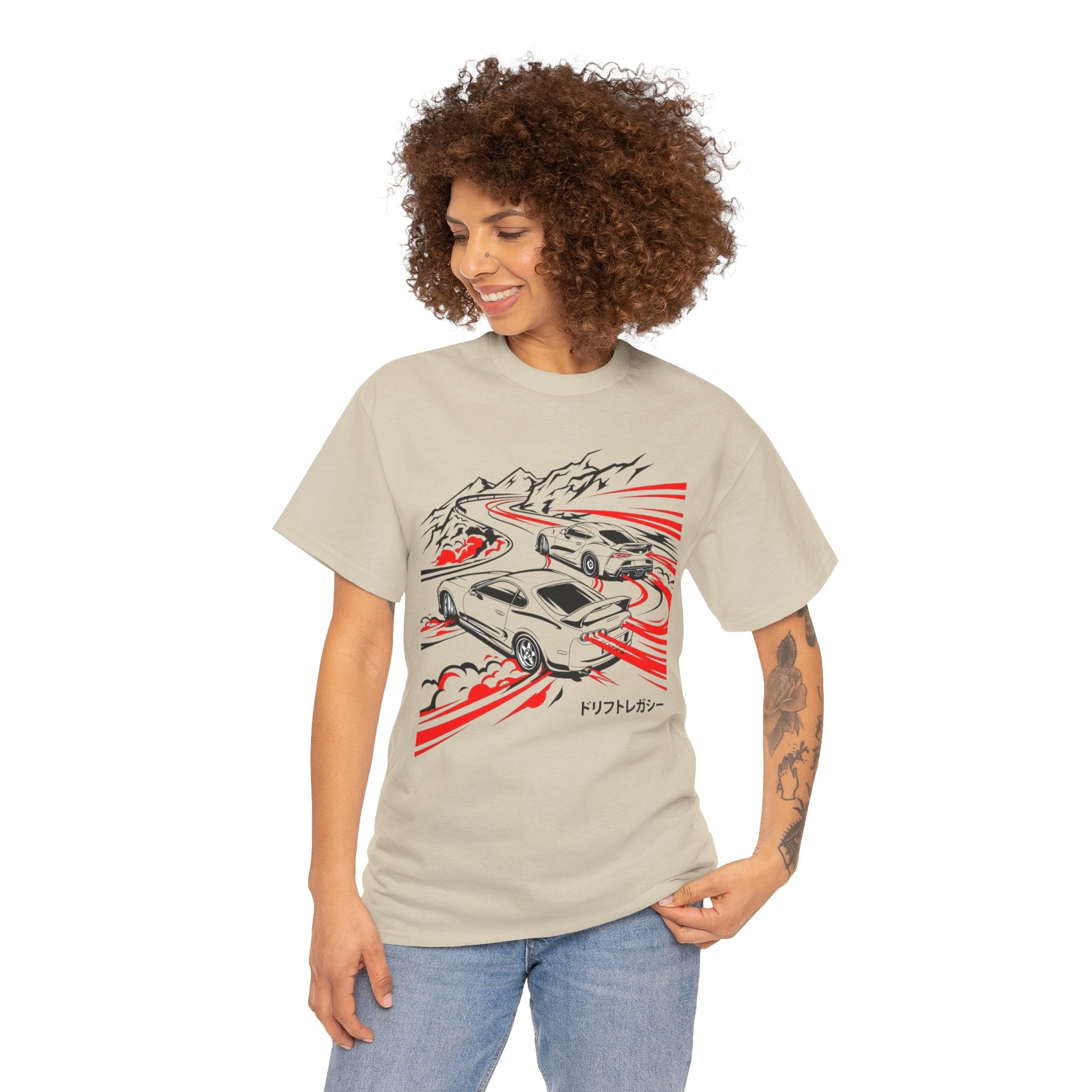 Unisex Heavy Cotton Tee — A80/A90 Touge Battle