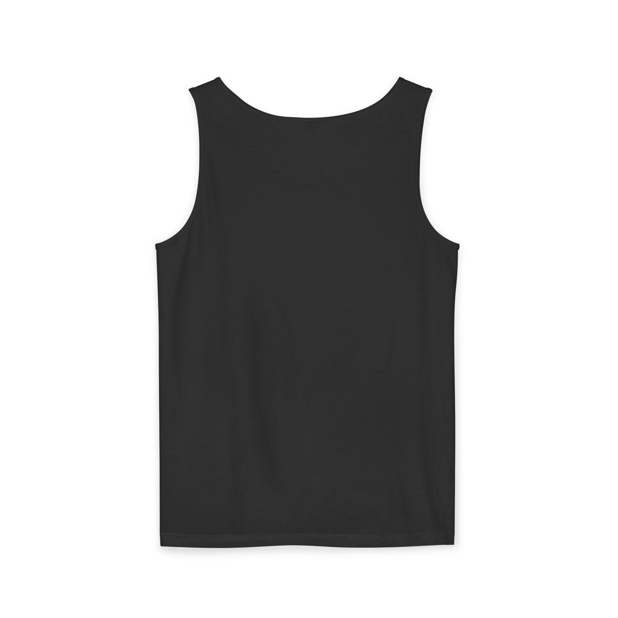 Unisex Garment-Dyed Tank Top — F80 Triple-Perspective