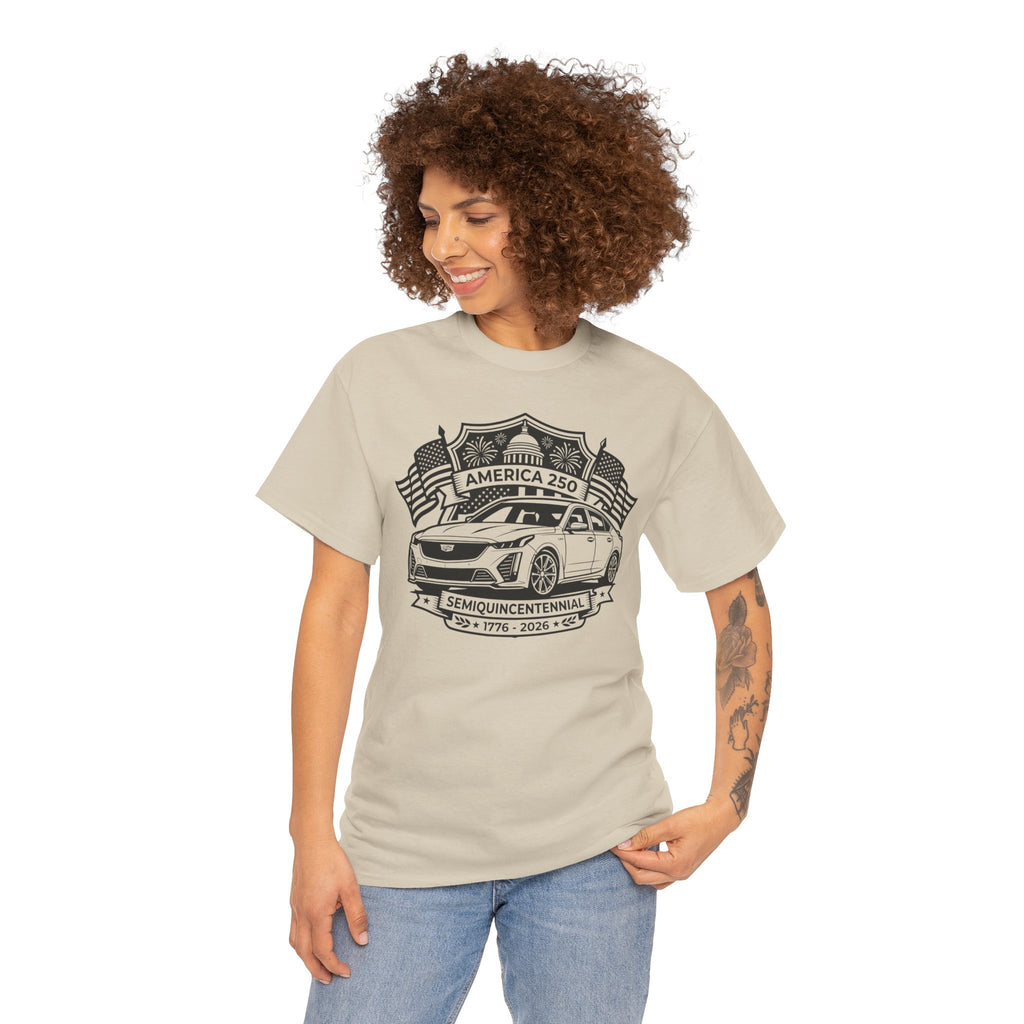 Unisex Heavy Cotton Tee — 4th of July — American Sedan