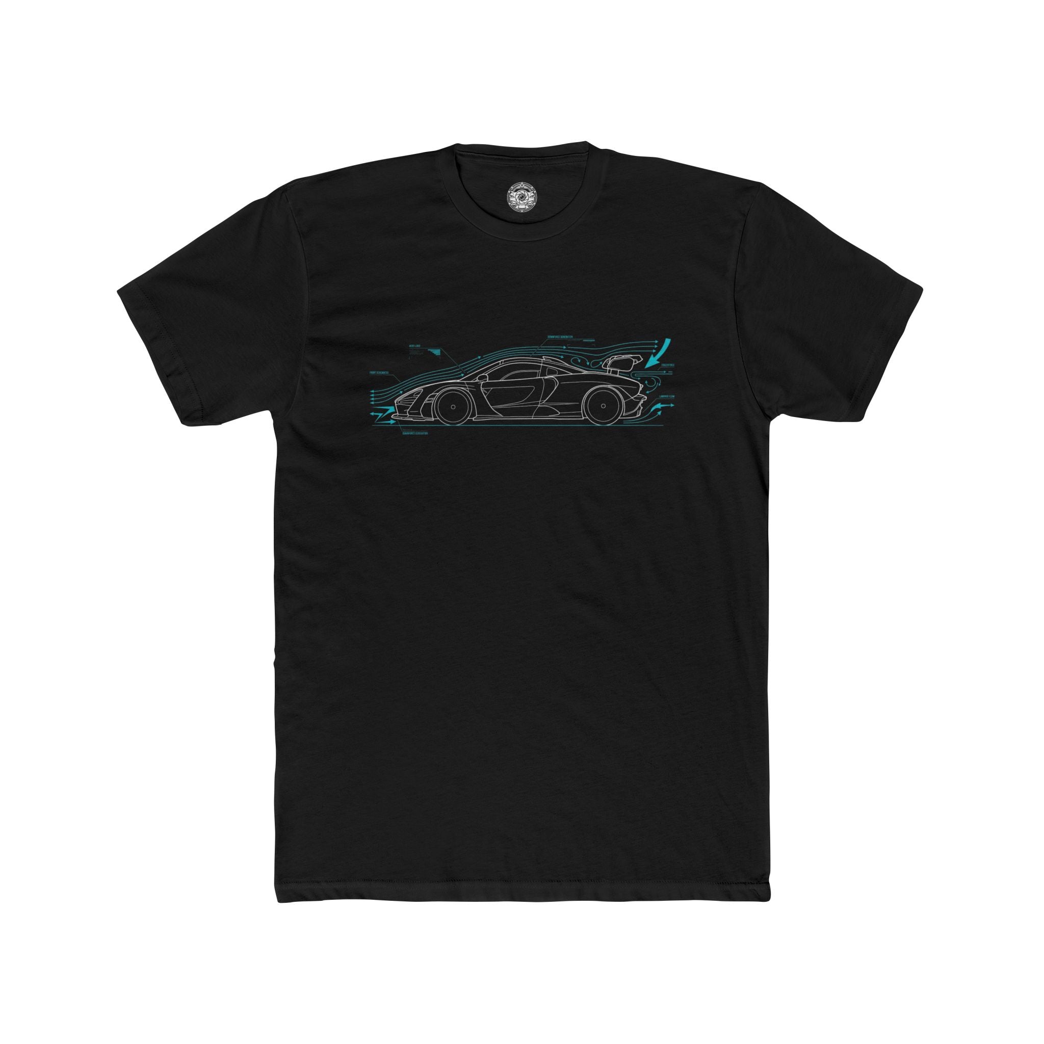 Men's Cotton Crew Tee — Senna Blueprint