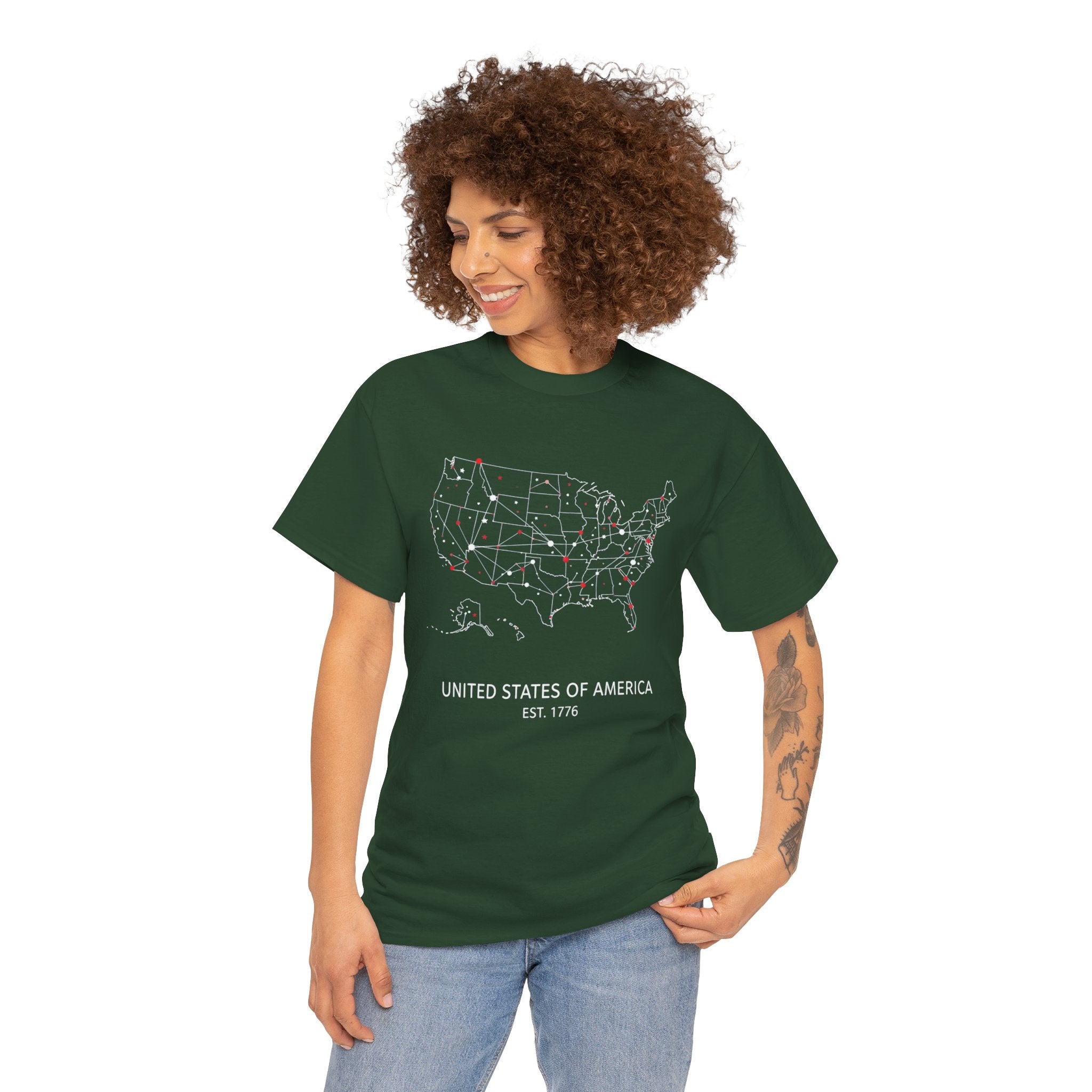 Unisex Heavy Cotton Tee — United States of America Est. 1776