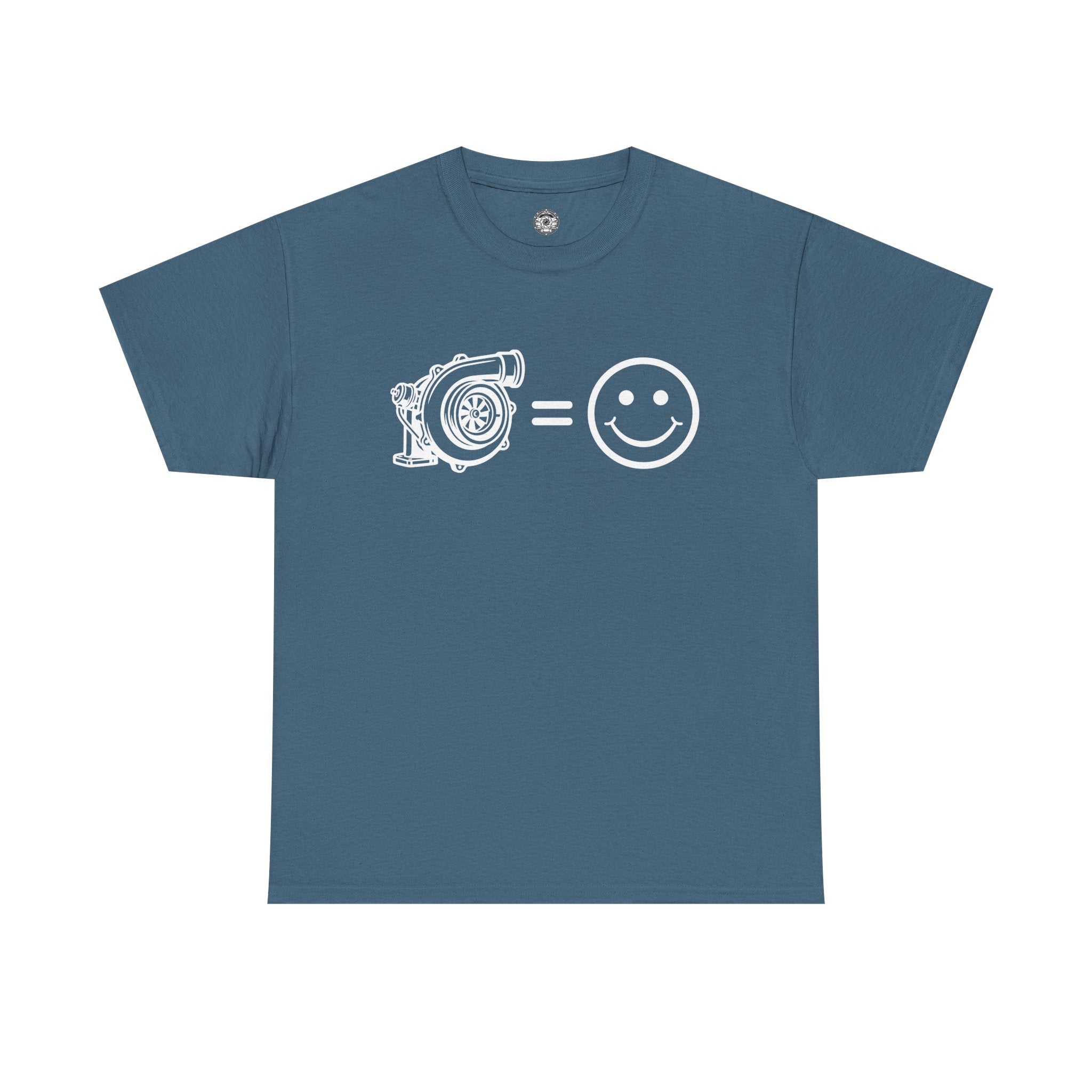 Unisex Heavy Cotton Tee — Turbocharger = Smiles