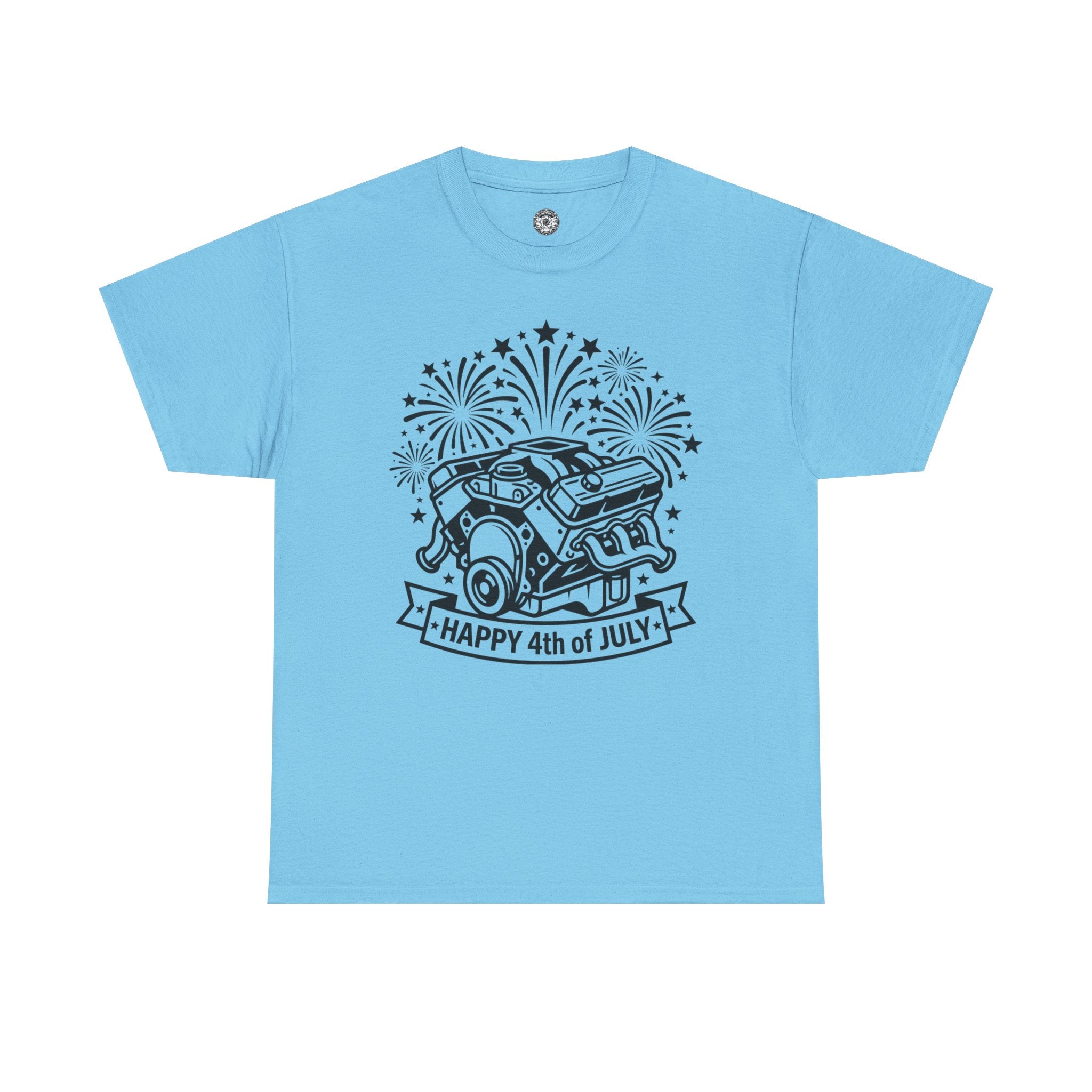 Unisex Heavy Cotton Tee — 4th of July — V8/Fireworks