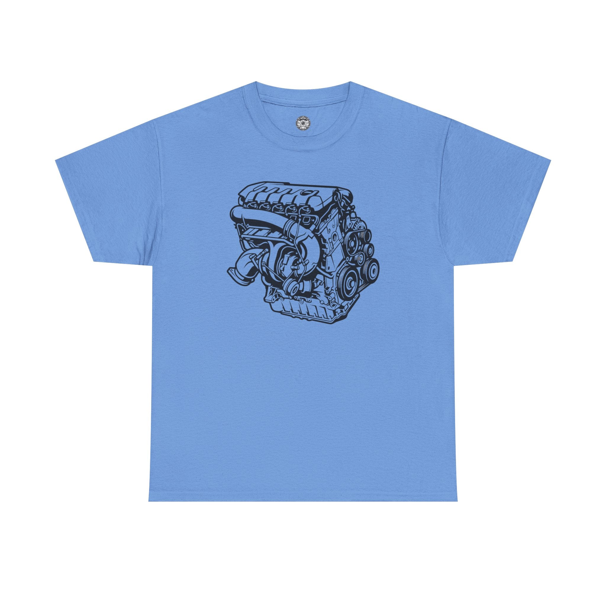 Unisex Heavy Cotton Tee — Engine Illustration (DAZA)